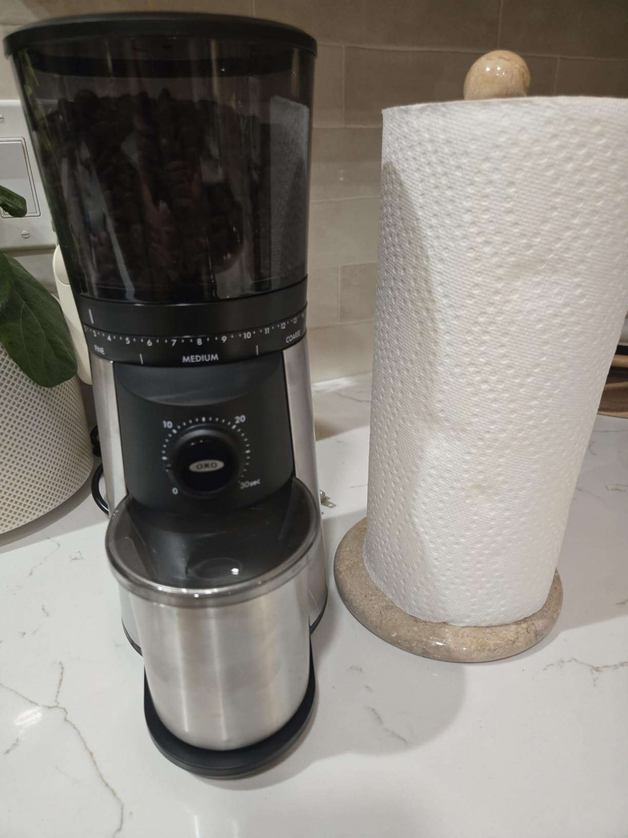 OXO Brew Conical Burr Electric Coffee Bean Grinder - 12 Oz, Silver customer photo 1