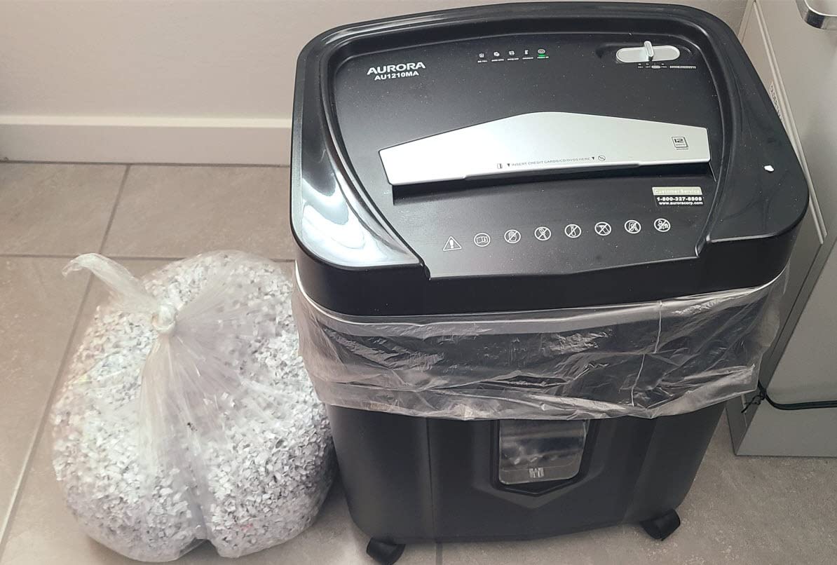 Aurora AU1210MA Professional Grade High Security 12-Sheet Micro-Cut Paper/CD and Credit Card/ 60 Minutes Continuous Run Time Shredder customer photo 1