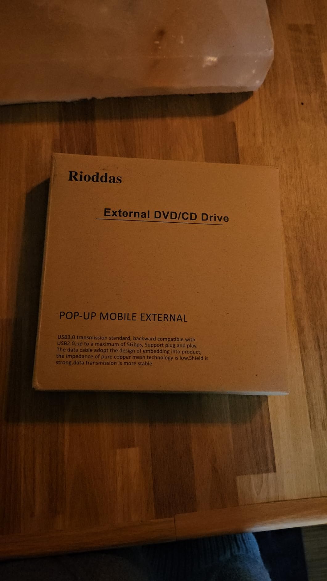 Rioddas External CD/DVD Drive for Laptop, USB 3.0 CD DVD Player Portable +/-RW Burner CD ROM Reader Writer Disk Duplicator Compatible with Laptop Desktop PC Windows Apple Mac Pro MacBook Linux customer photo 1