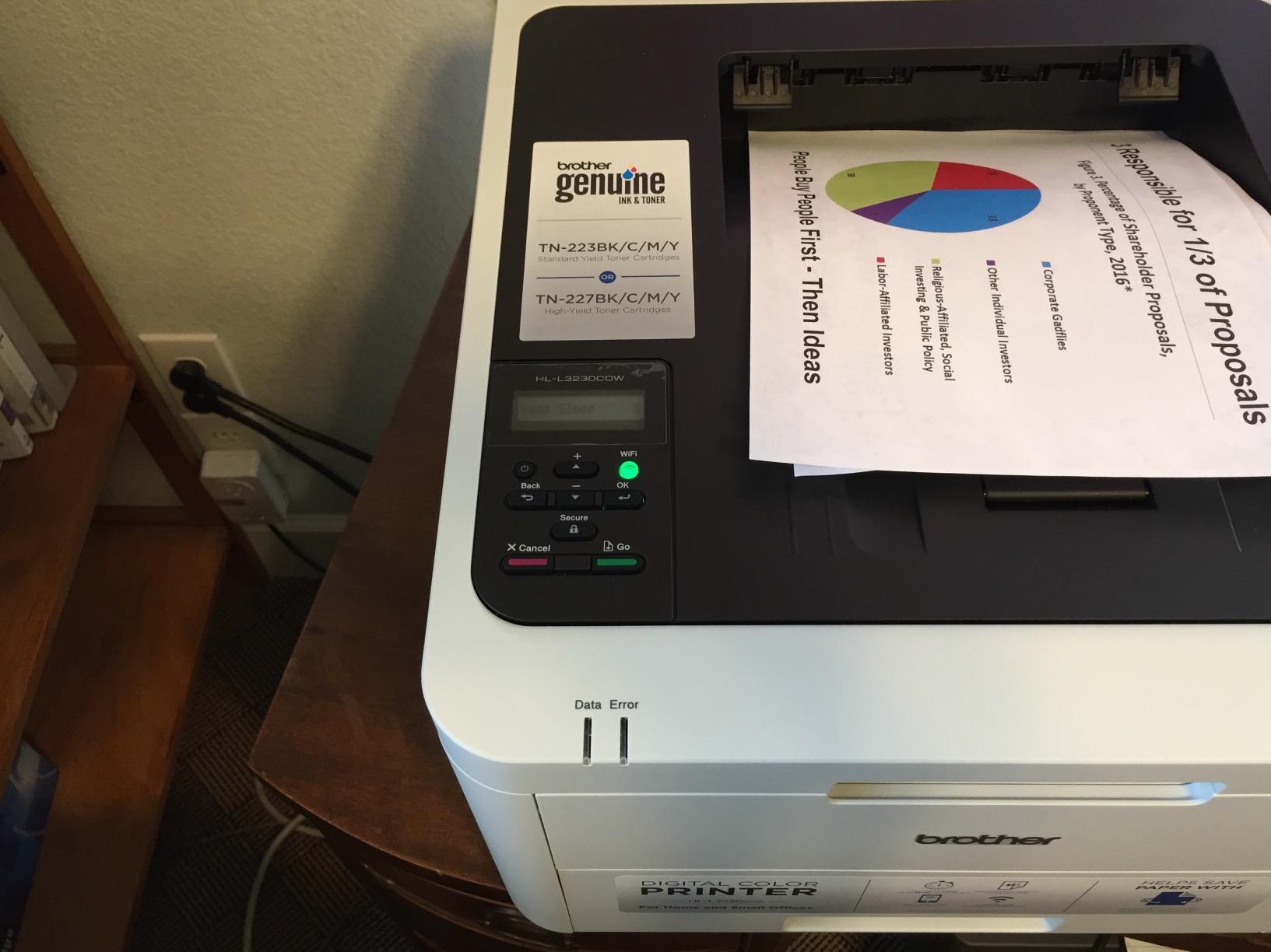 Brother HL-L3230CDW Compact Digital Color Printer Providing Laser Printer Quality Results with Wireless Printing and Duplex Printing, Amazon Dash Replenishment Ready, White customer photo 1