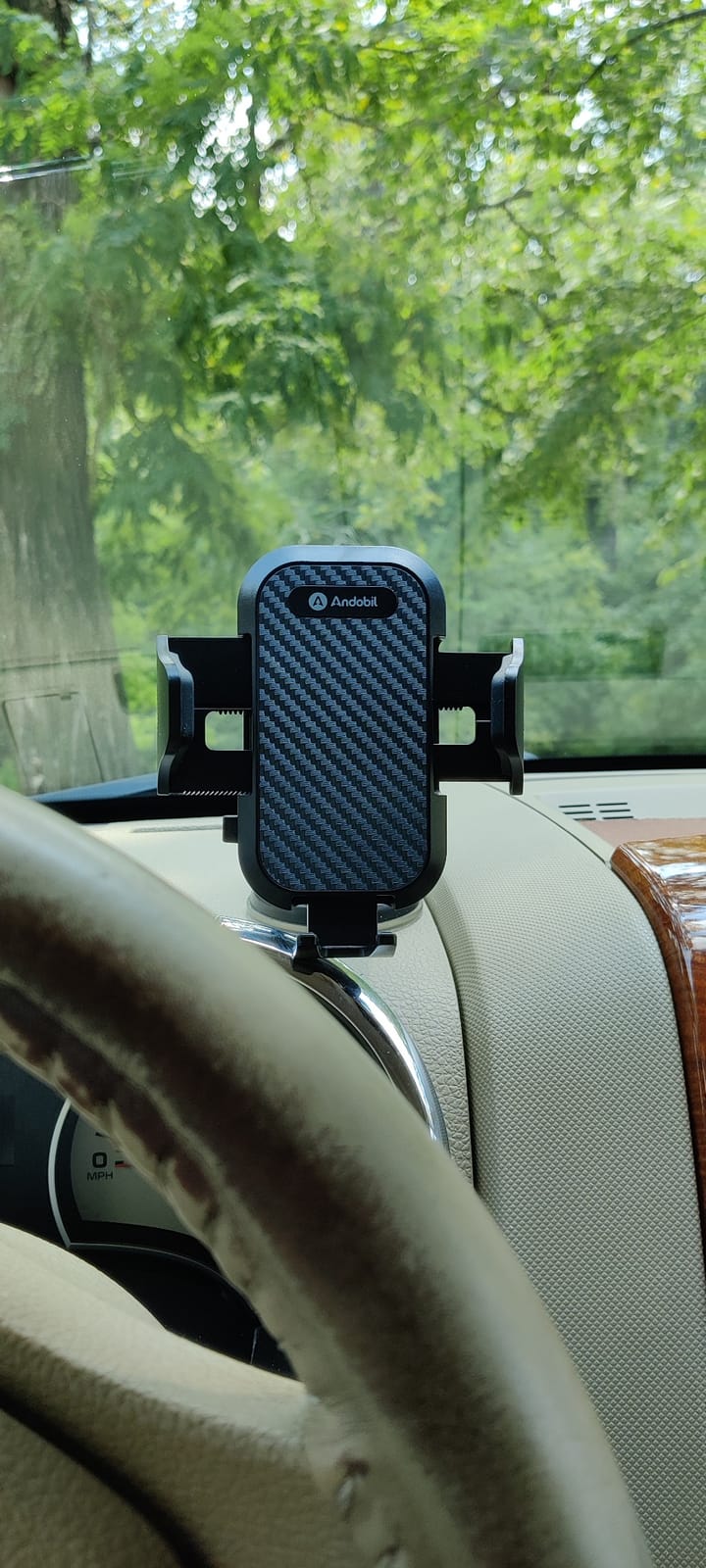 andobil Car Phone Holder, 2026 Military-Grade 89lbs Strongest Suction Phone Holders for Your Car Dashboard/Windshield/Vent Easy Clamp Car Phone Mount Stand for iPhone 17 16 15 14 13 Pro Max Samsung customer photo 2