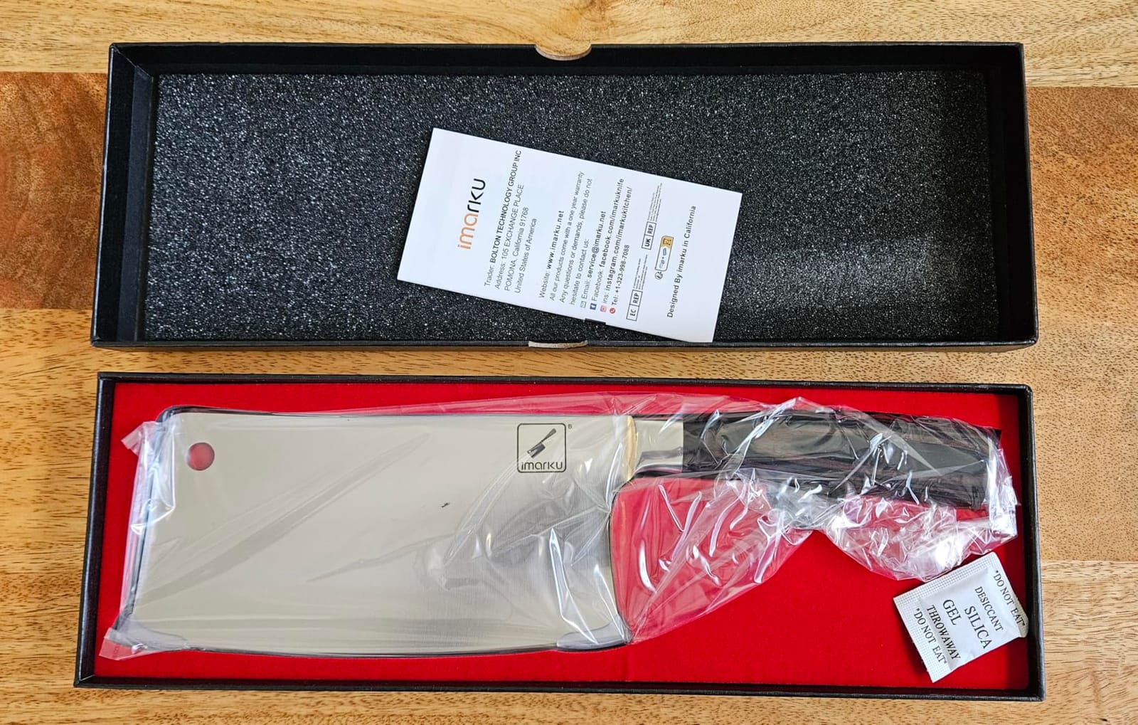imarku Cleaver Knife 7 Inch, Japanese High Carbon Stainless Steel Chopper customer photo 2