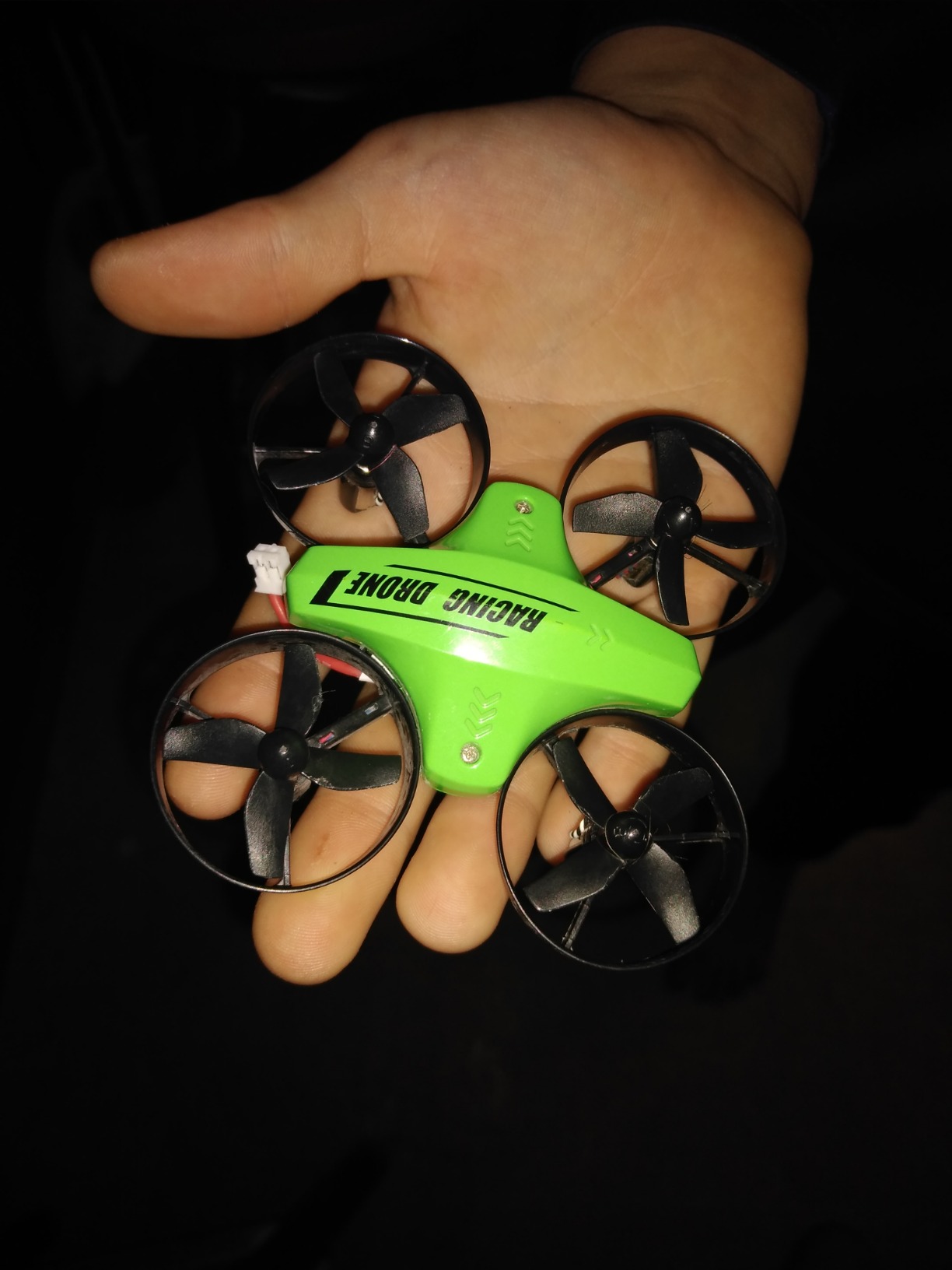 Mini Drone for Kids & Beginners, Indoor RC Nano Helicopter Quadcopter with Auto Hovering,3D Flips,Portable Hand Operated, Birthday& Children's Day Gift for Boys and Girls,Headless Mode & Remote Control,Blue.4-blade design-ATOYX customer photo 1