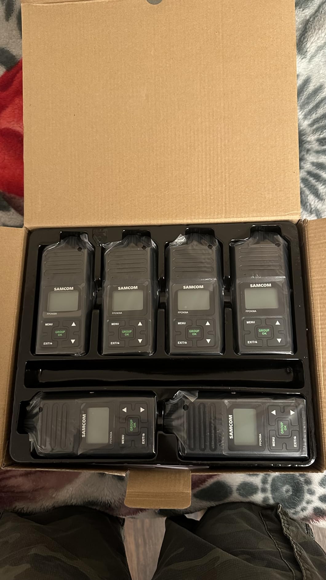 SAMCOM FPCN30A Two Way Radios Long Range 5 Watts Walkie Talkies for Adults Rechargeable 2 Way Radios UHF Handheld Business Group Call Radio 1500mAh Battery with Earpieces for Construction, 6 Packs customer photo 2