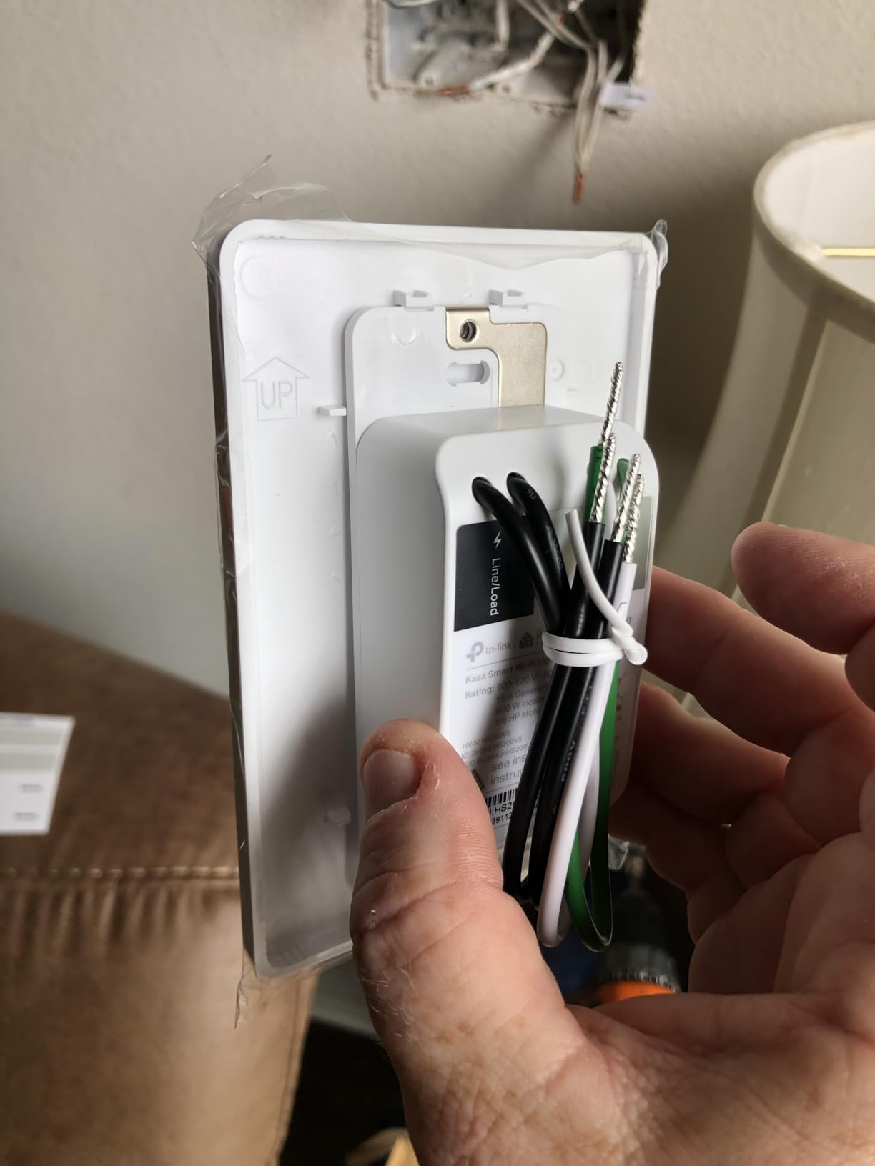 Kasa Smart Light Switch, Single Pole, Need Neutral Wire, HS200P3 customer photo 1