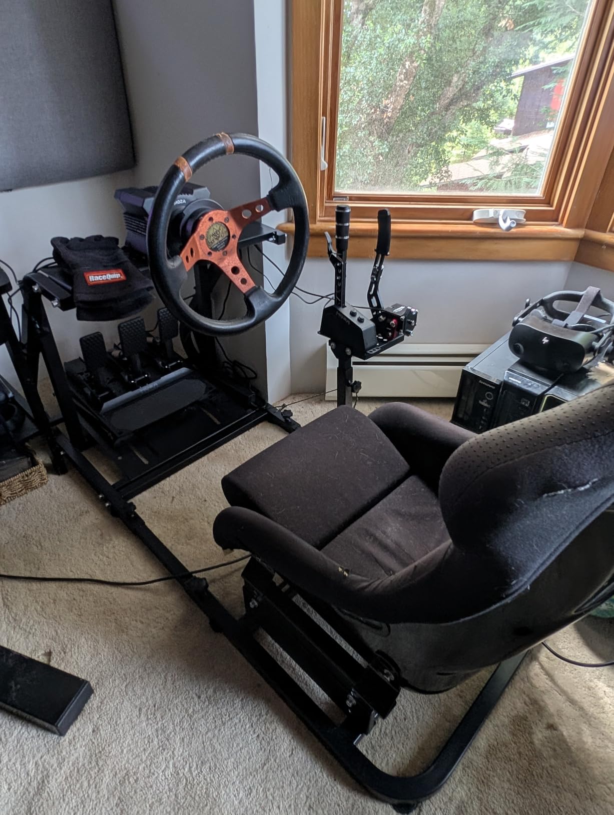 Marada Reinforced Stabilizing Racing Sim Cockpit Stand Fit for Fanatec customer photo 1