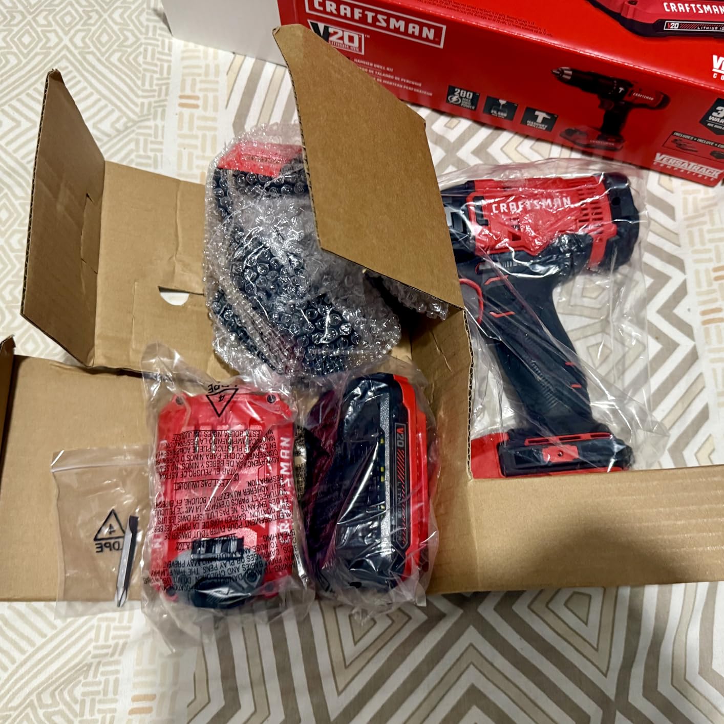 CRAFTSMAN V20 Cordless Hammer Drill Kit, 1/2 inch, 2 Batteries and Charger Included (CMCD711C2) customer photo 2