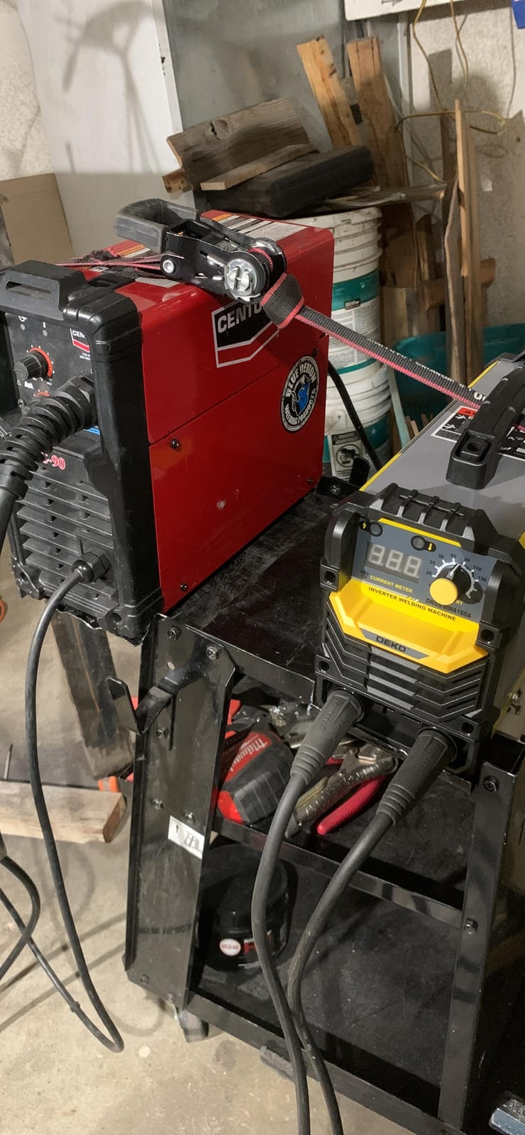 DEKOPRO 110/220V MMA Welder,160A ARC Welder Machine IGBT Digital Display LCD Hot Start Welder with Electrode Holder,Work Clamp, Input Power Adapter Cable and Brush customer photo 1