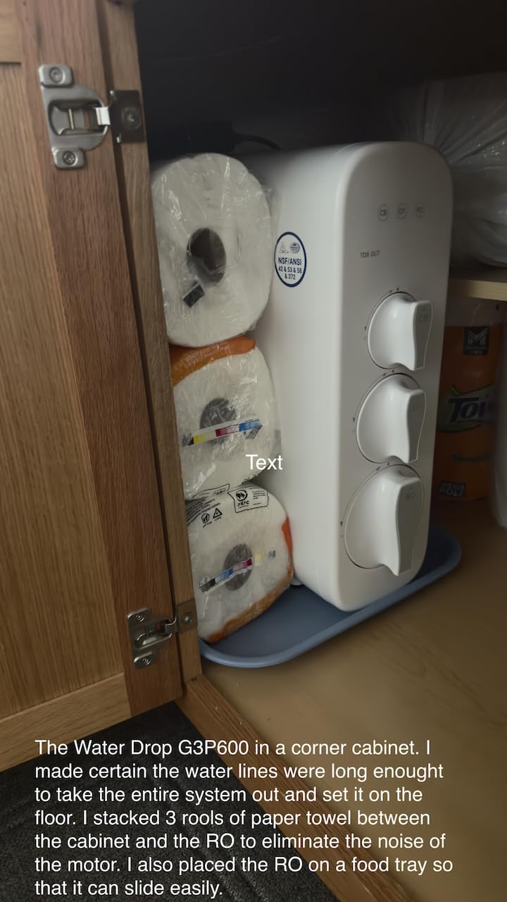 Waterdrop G3P600 Tankless Reverse Osmosis Water Filter System, 600 GPD customer photo 2