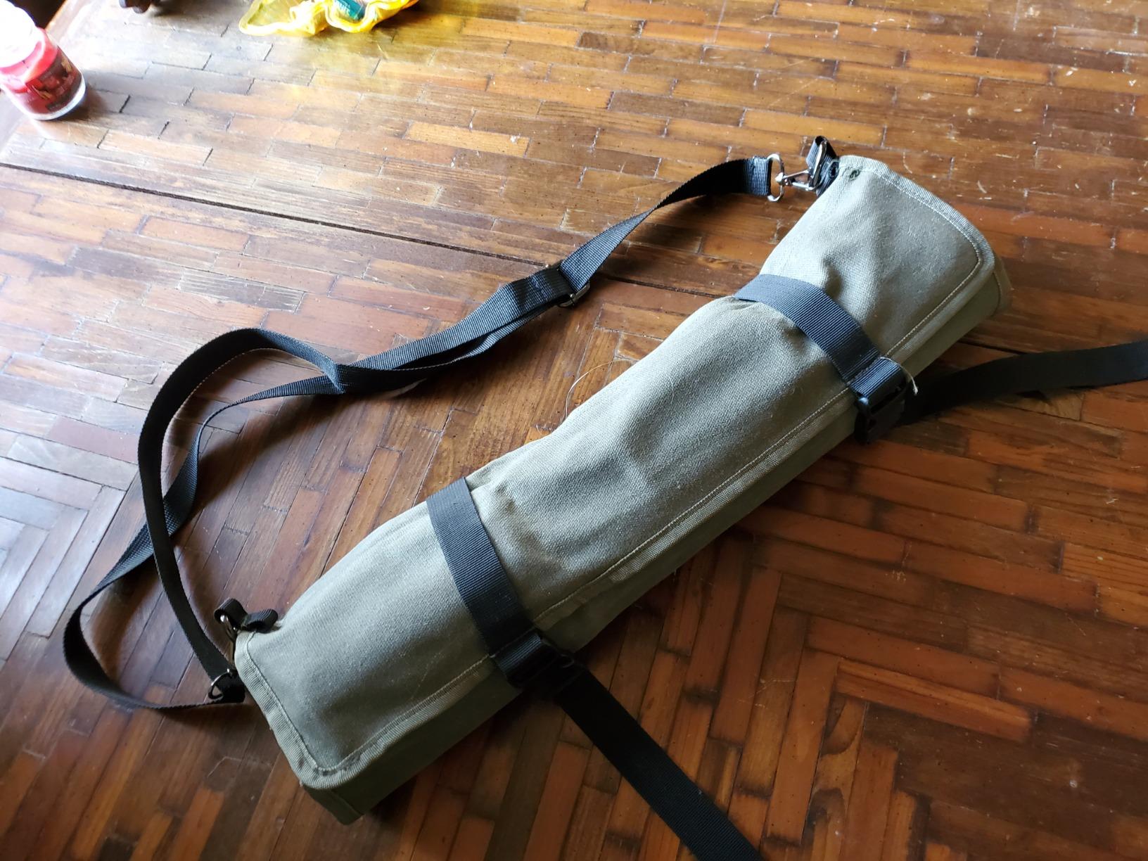 Chef’s Knife Roll Bag,Waxed Canvas Knife Cultery Carrier, Portable Chef Knife Cases,Knife Pouch Holders With 10 Slots Plus 1 Zipper Pockets Can Hold Home Kitchen Knife Tools Up To 18.8” customer photo 1