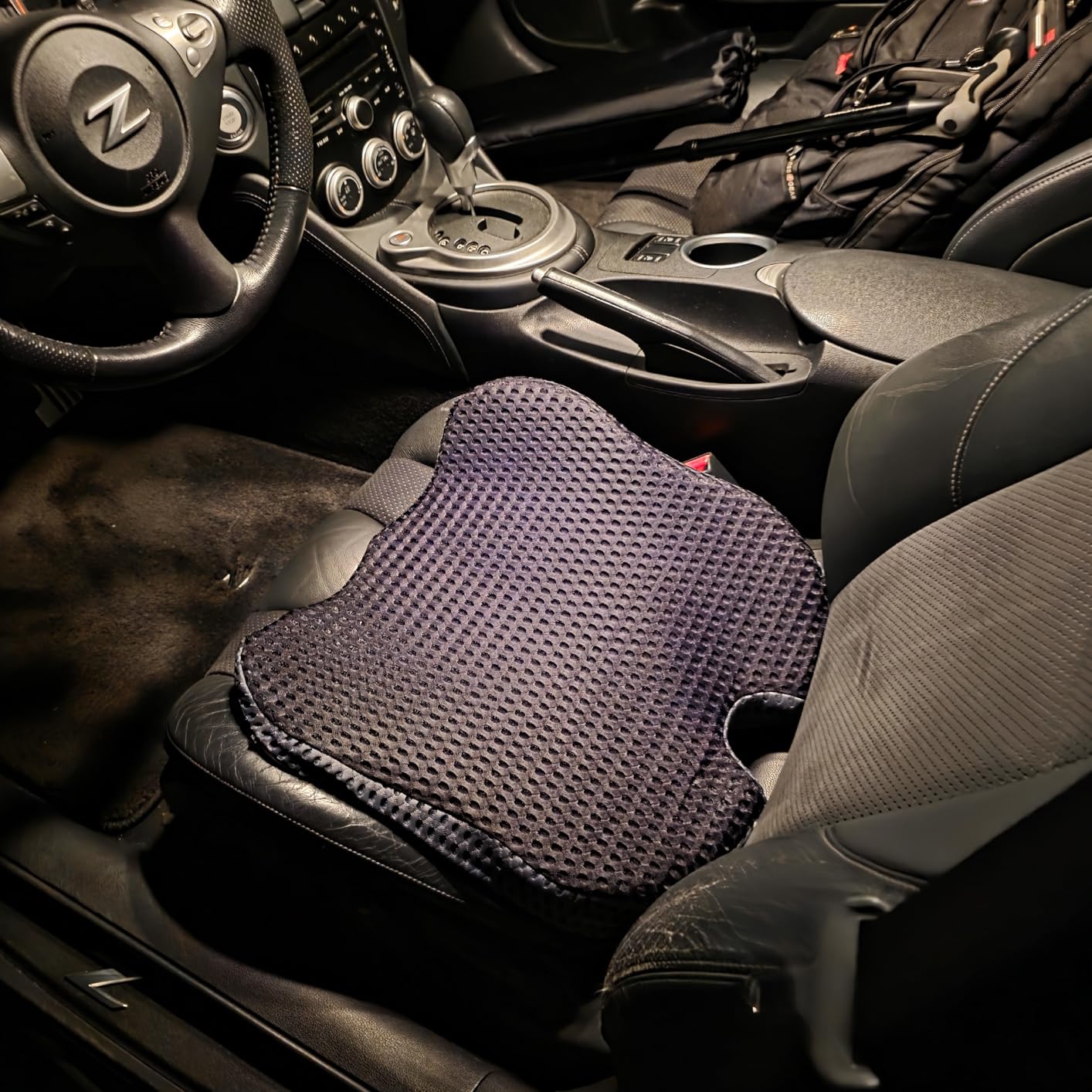 Wedge Car Seat Cushion for Better Visibility & Sciatica Pain Relief | High Density Memory Foam, Non-Slip Ergonomic Car Seat Cushion customer photo 2