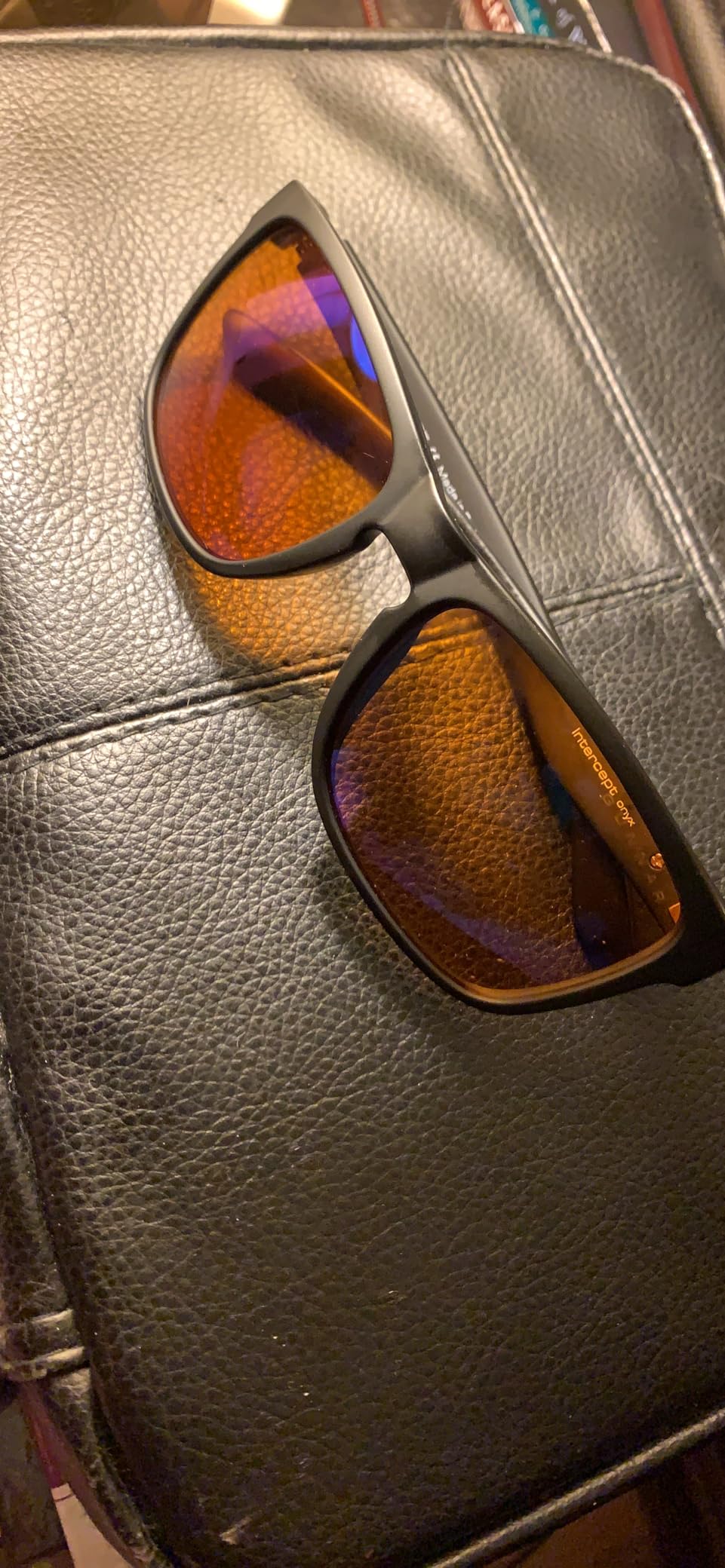 GUNNAR Gaming Glasses - Intercept Onyx Amber Max Lens - Blue Light Blocking Relieve Dry Eye customer photo 1