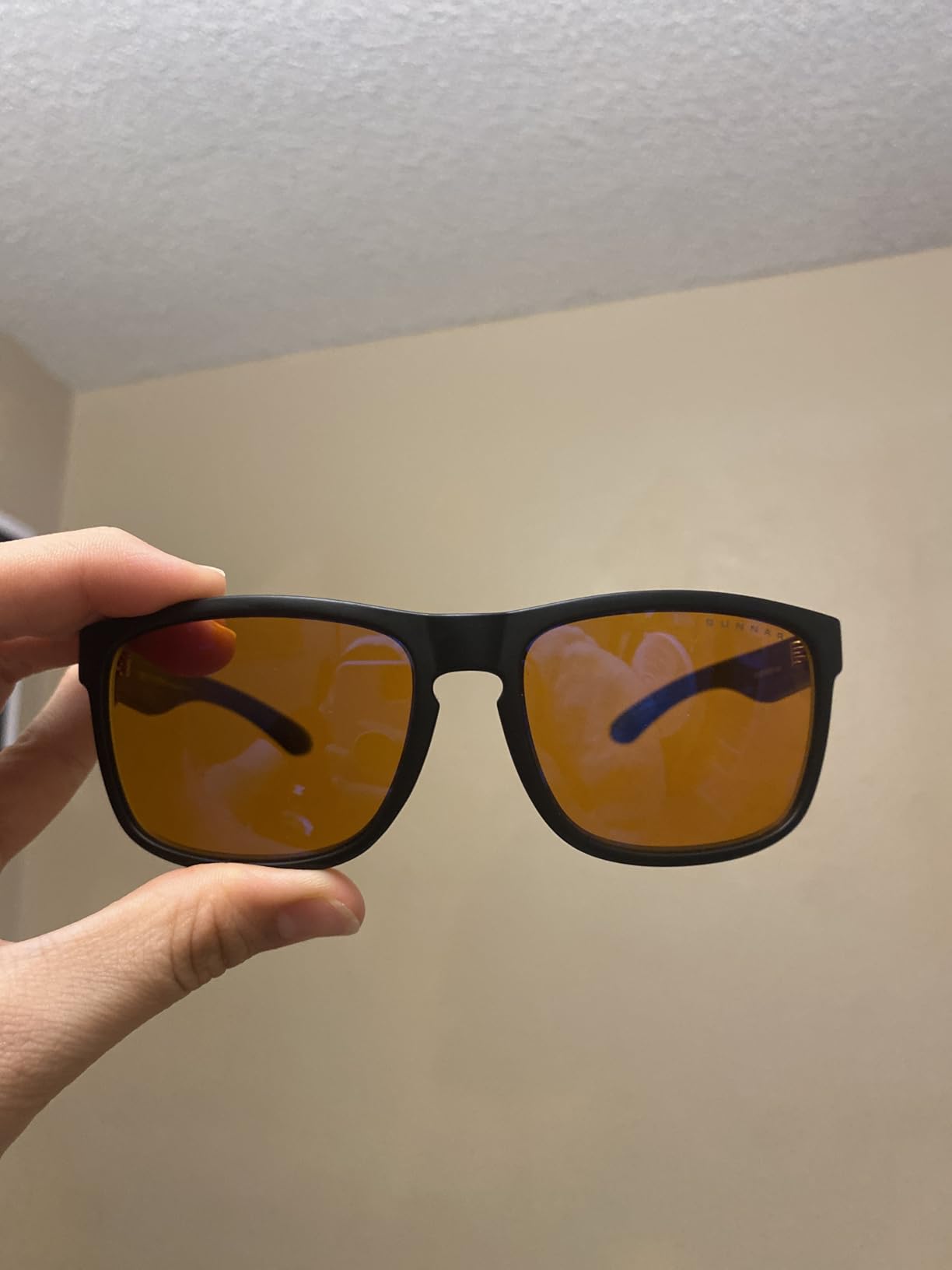 GUNNAR Gaming Glasses - Intercept Onyx Amber Max Lens - Blue Light Blocking Relieve Dry Eye customer photo 2