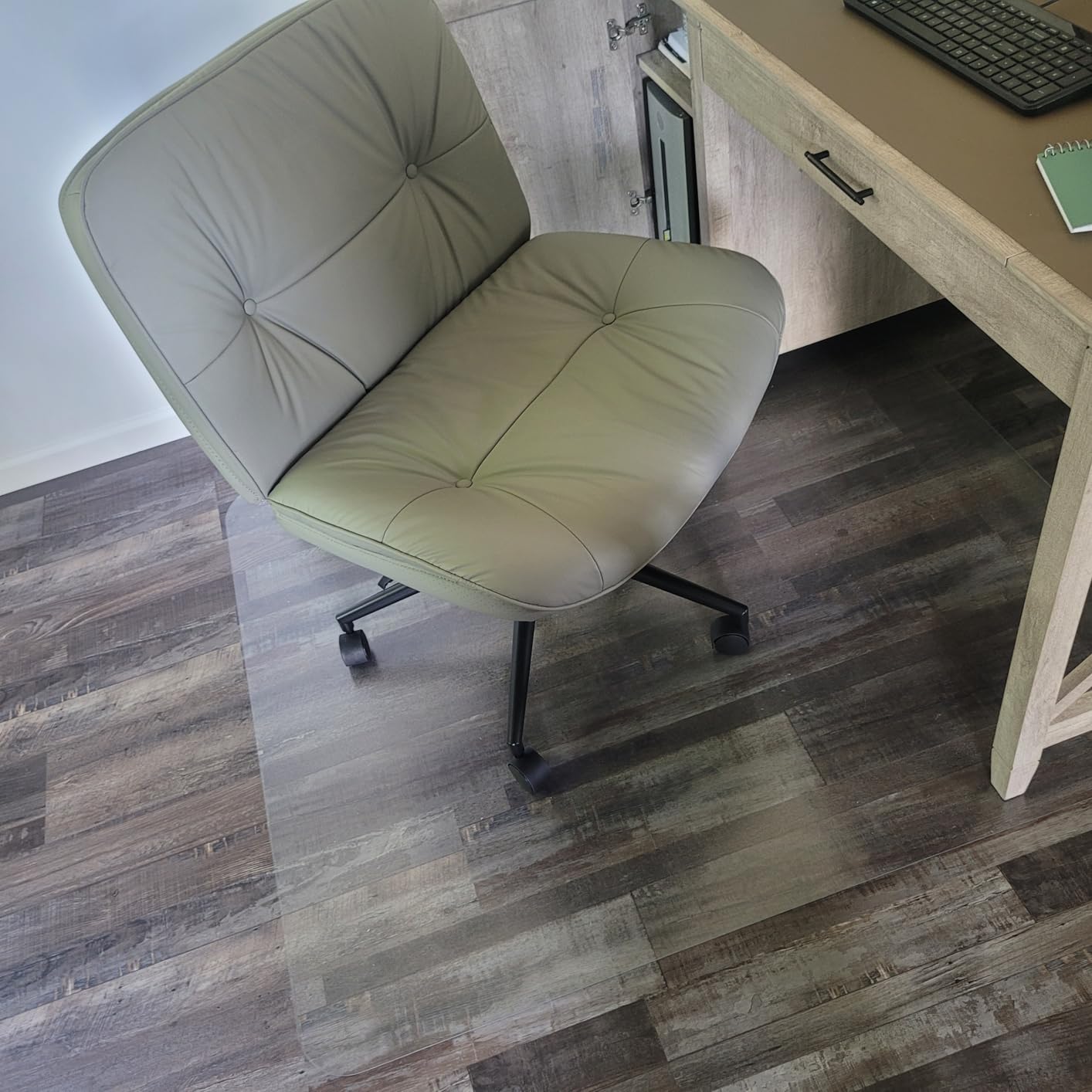 Azadx Office Chair Mat for Hardwood Floor 30 x 48'', Small Chair Mats Clear customer photo 1
