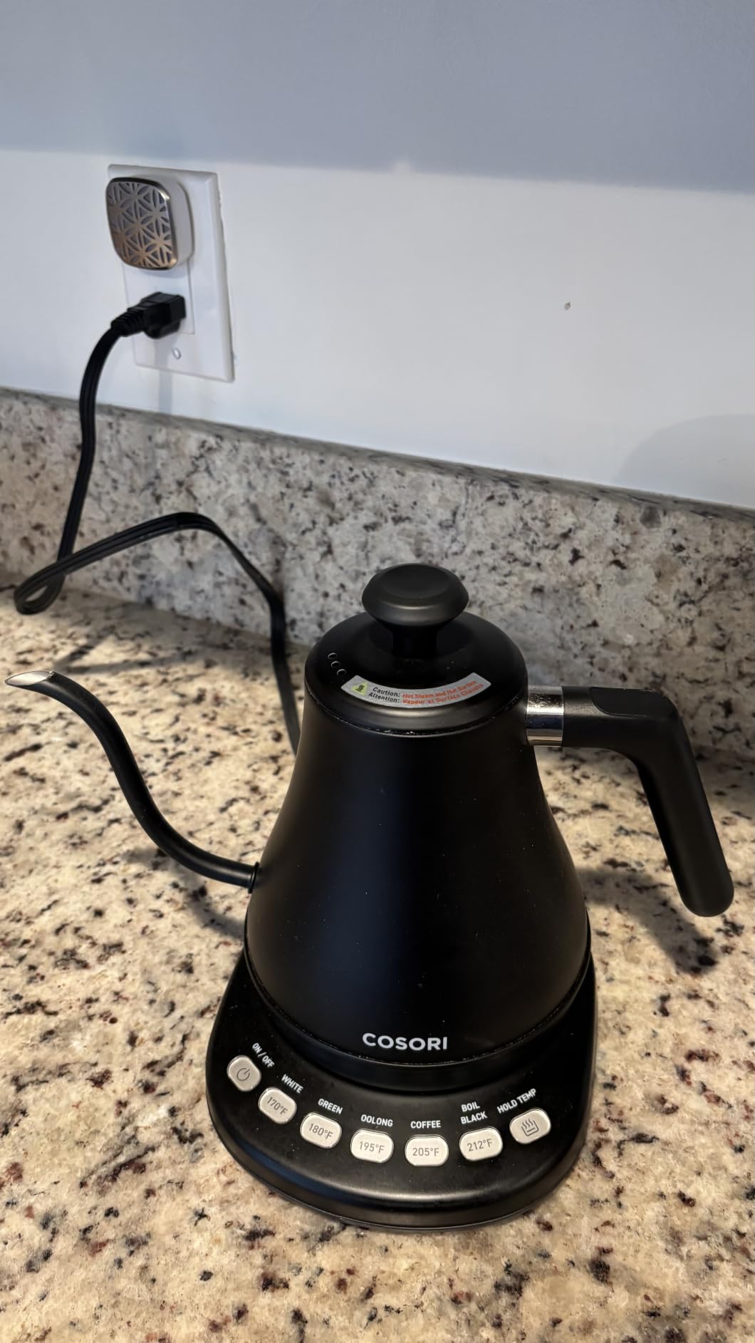 Cosori Gooseneck Electric Kettle with Temperature Control, 0.8L, Black customer photo 1