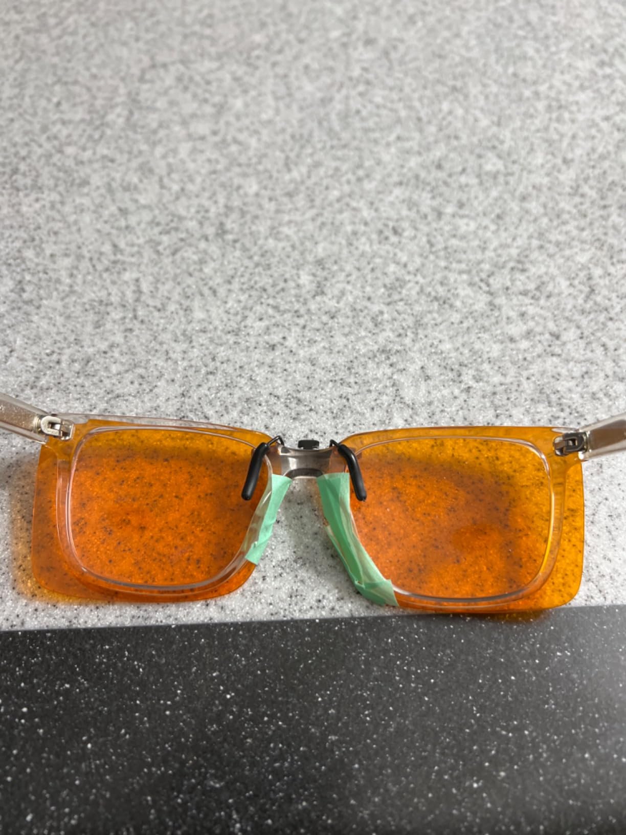 Vyzia Clip On Blue Light Blocking Glasses For Sleep | Fits Over Prescription Glasses, Orange Lenses Help Reduce Computer Eye Strain and Induce Sleep customer photo 1