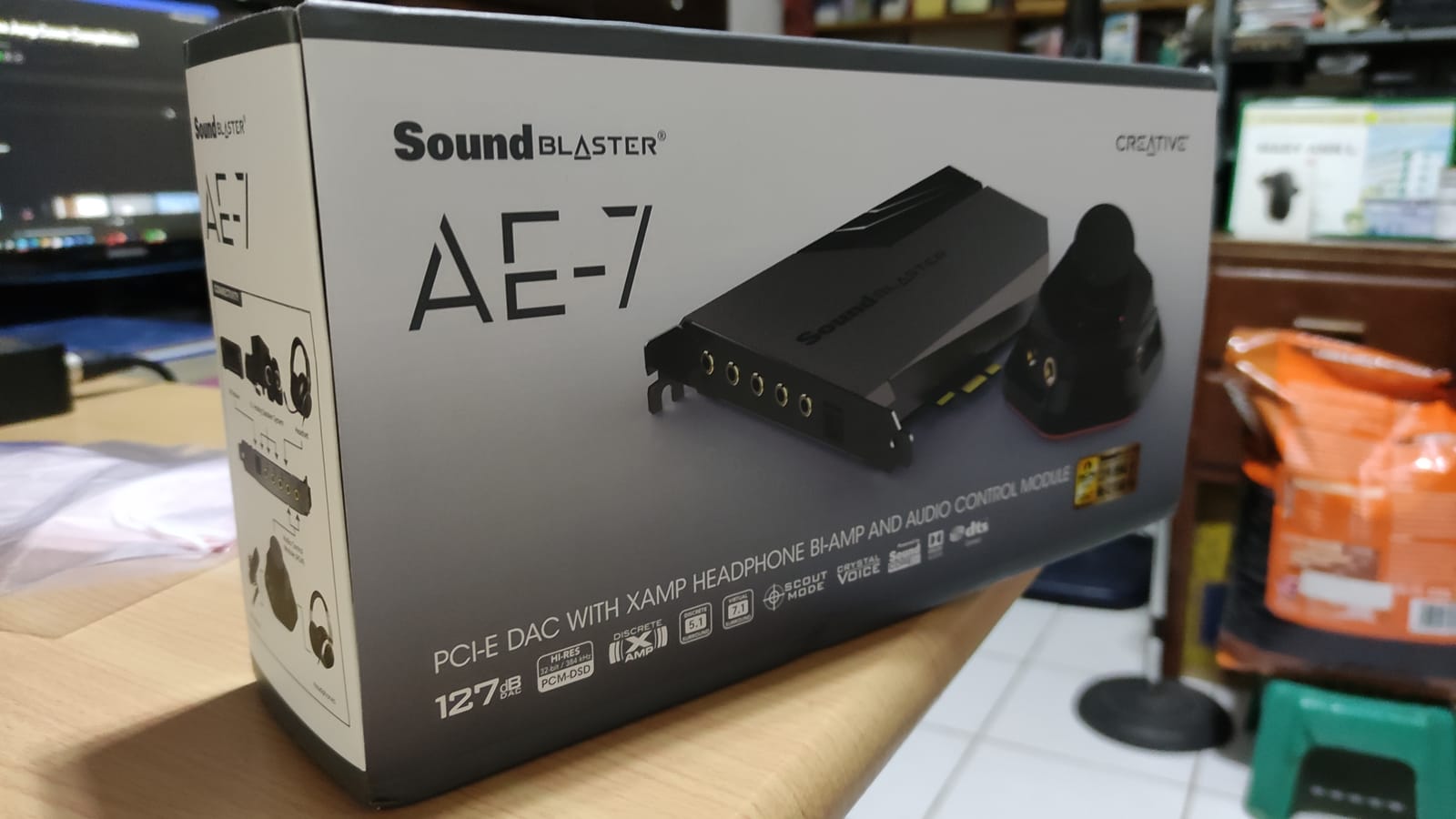 Creative Sound Blaster AE-7 Hi-Res PCIe Gaming Sound Card and ACM customer photo 2
