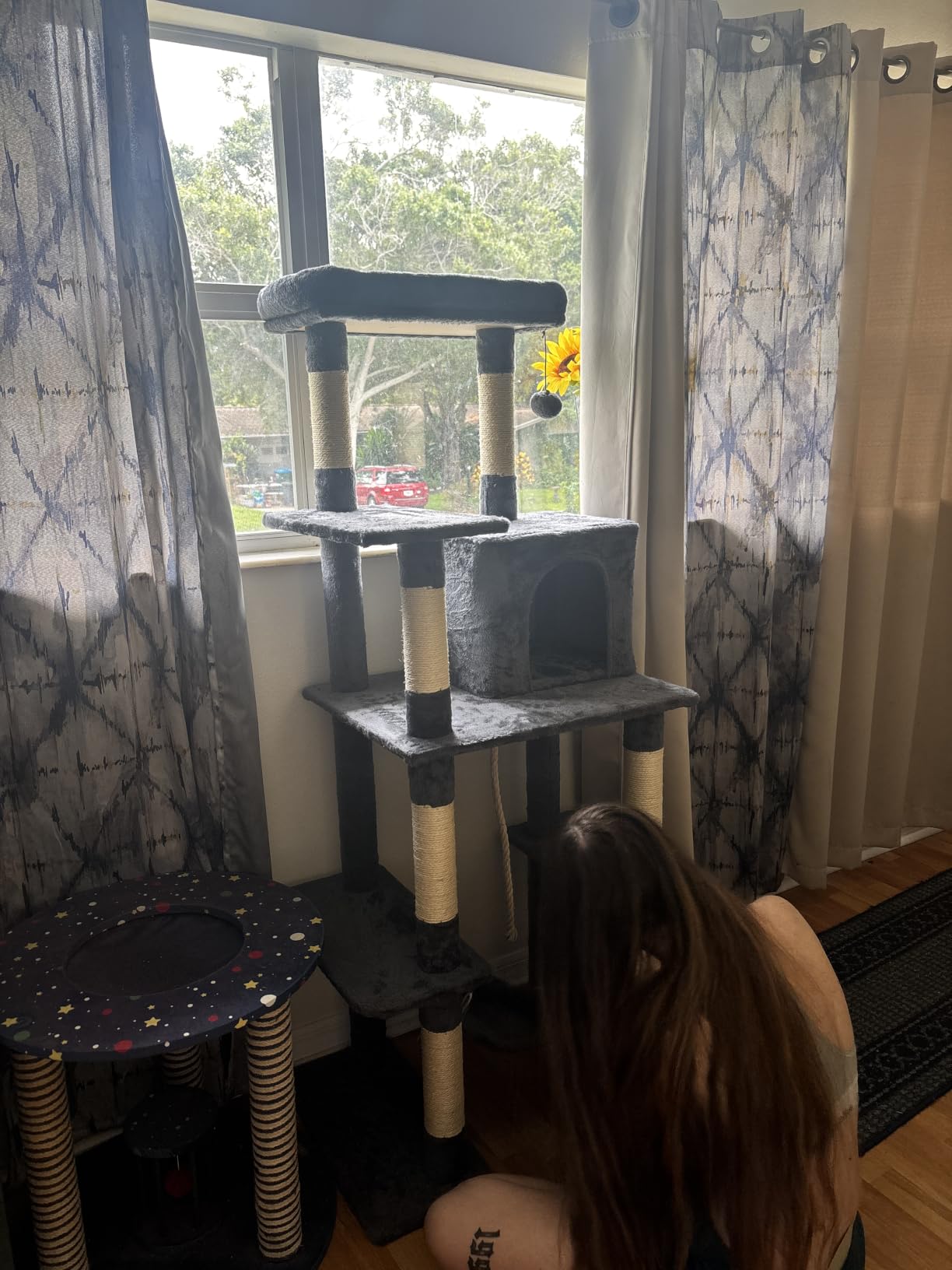 Yaheetech 63in Sturdy Large Cat Tree for Indoor Heavy Cats, Tall Tower customer photo 1