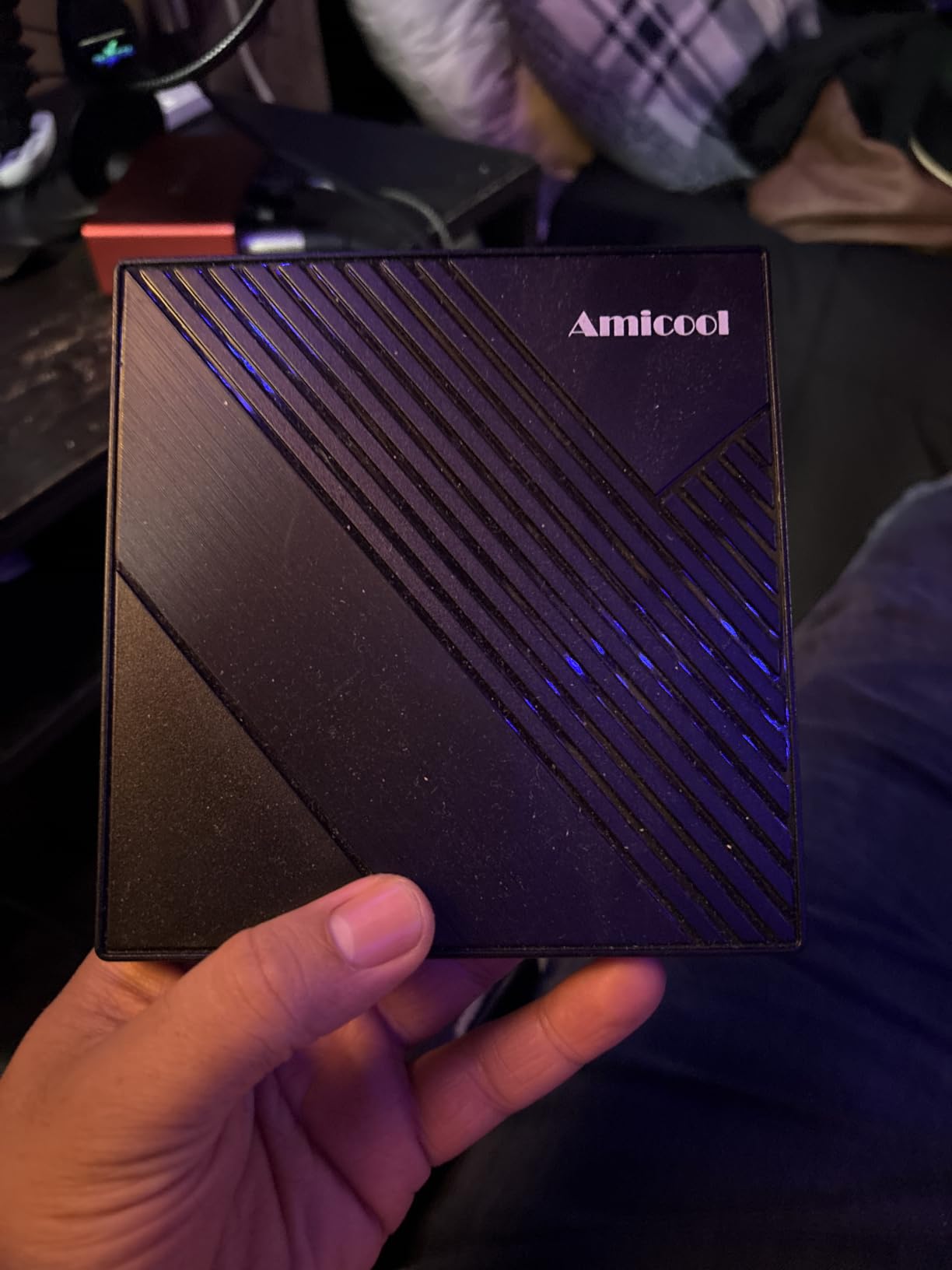 Amicool External DVD Drive USB 3.0 USB C CD Burner CD/DVD +/-RW Optical Drive, Slim Portable DVD Player CD ROM Rewriter Writer Reader for Laptop Desktop PC Windows 11/10/8/7 MacBook Mac Linux OS Apple customer photo 1