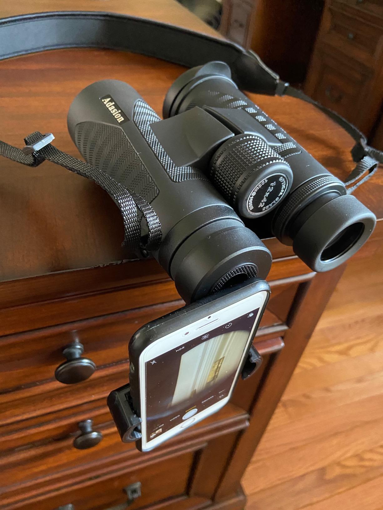 12x42 Binoculars for Adults High Powered with Phone Adapter & Tripod customer photo 1