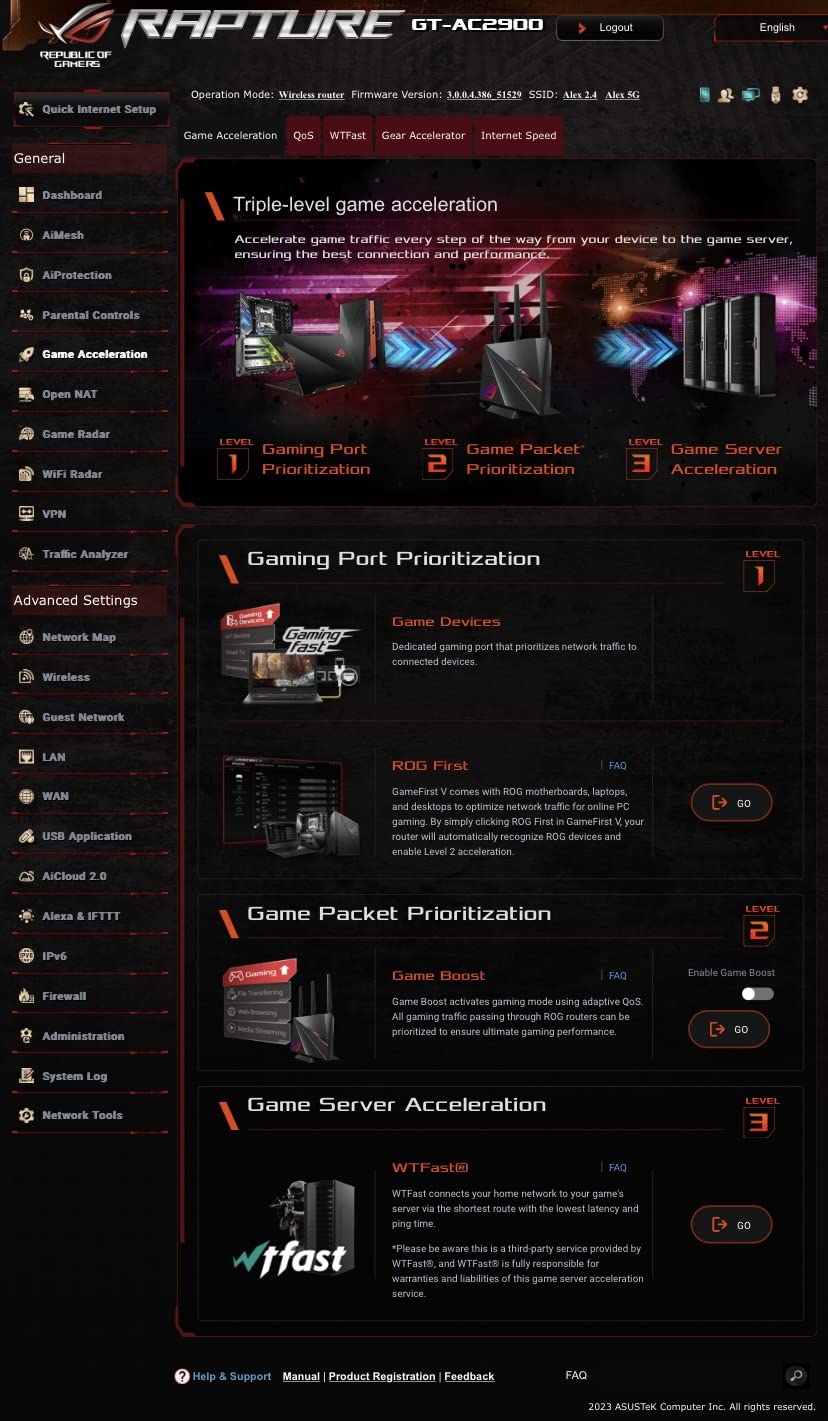 ASUS ROG Rapture WiFi Gaming Router (GT-AC2900) - Dual Band Gigabit Wireless Internet Router, NVIDIA GeForce Now, Aura RGB, Gaming & Streaming, AiMesh Compatible, Lifetime Internet Security customer photo 2