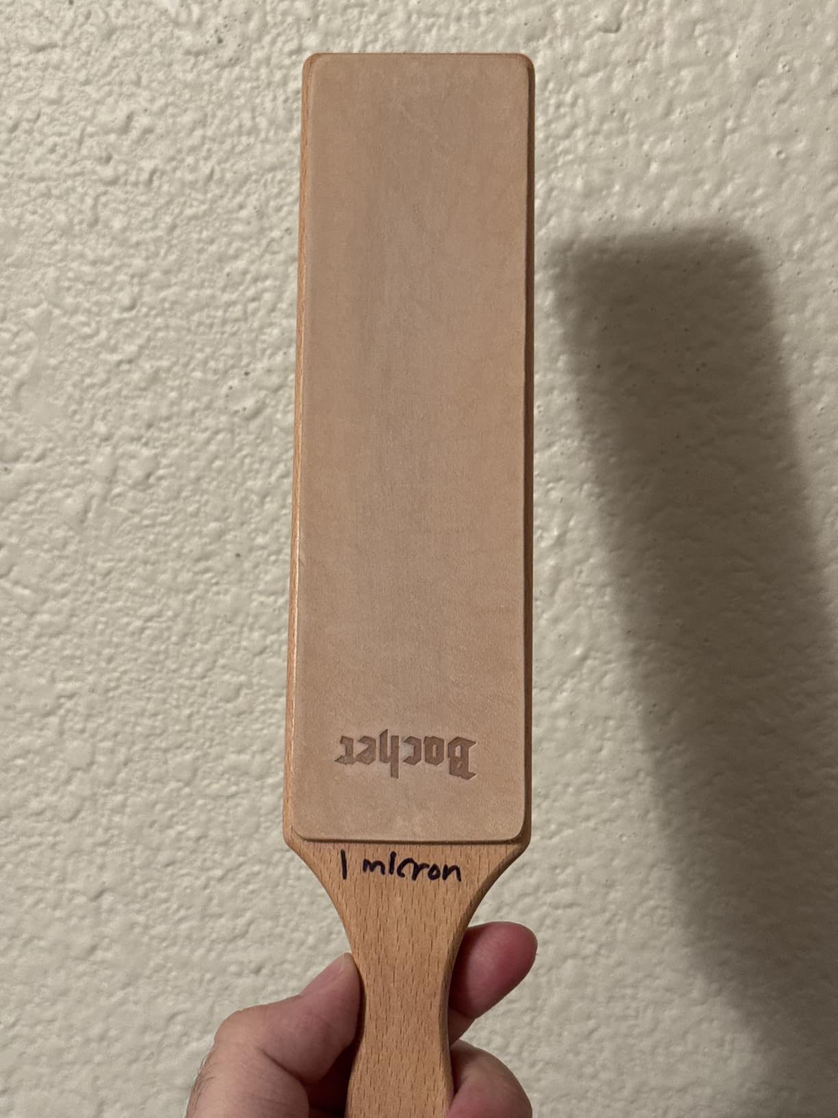 Bacher Leather Strop - 12.6 in, Knife Sharpening Kit, 4 Compounds & Balm customer photo 2