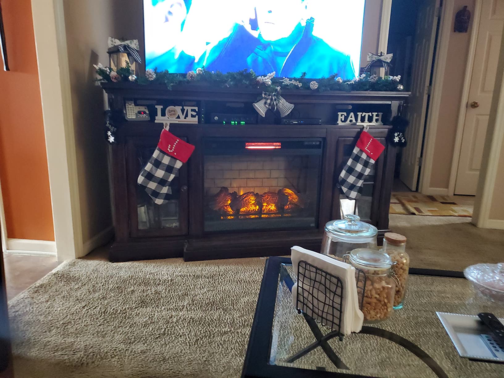 Signature Design by Ashley Infrared Electric Fireplace Insert for TV Stand customer photo 1