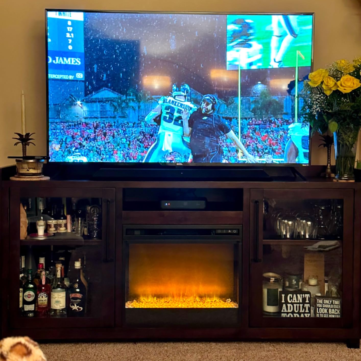 Signature Design by Ashley Infrared Electric Fireplace Insert for TV Stand customer photo 2