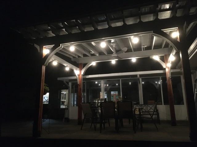 Lightdot 200FT Outdoor String Lights, LED Bistro String Lights with Shatterproof ST38 Vintage Bulbs, 2200K Dimmable, Waterproof Hanging Lights for Porch, Deck, Garden, Backyard, Balcony - ETL Listed customer photo 2