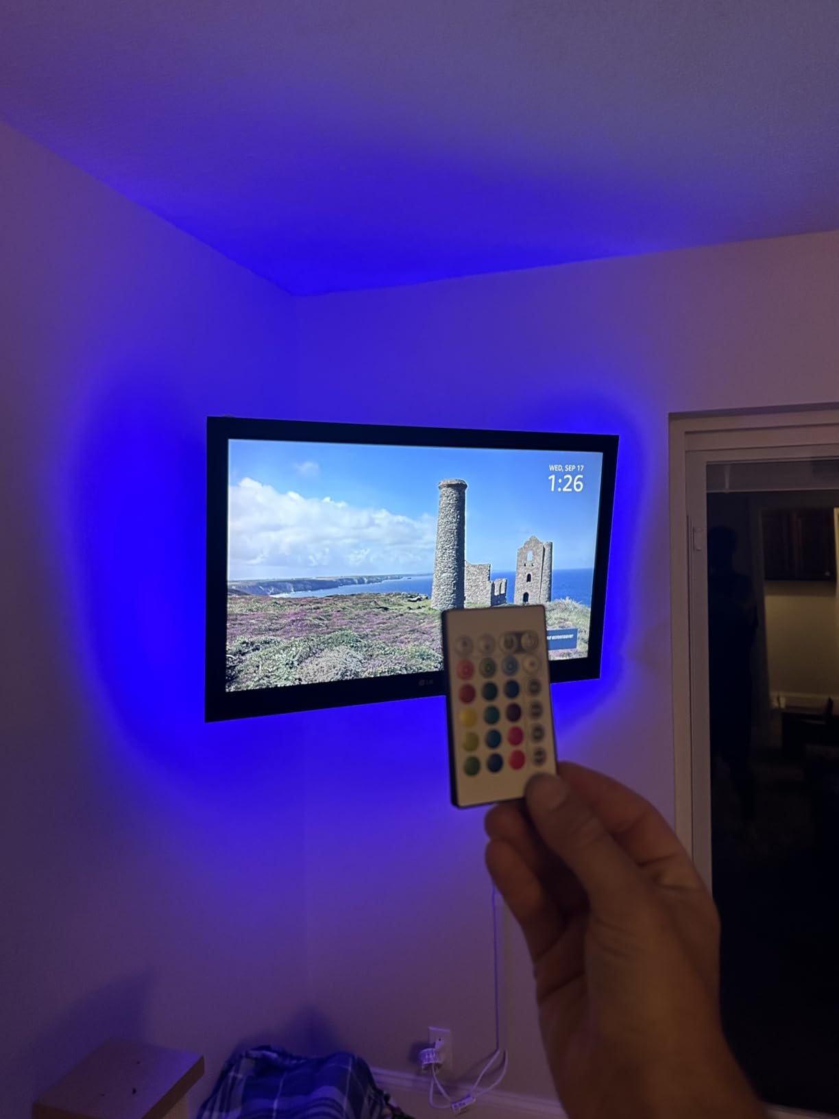 PANGTON VILLA Led Lights for TV LED Backlight for 65-75in TV, 16.4FT RGB customer photo 1