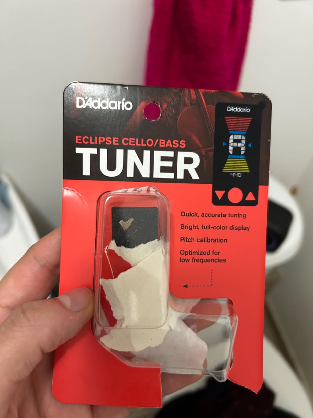 D'Addario Eclipse Cello & Bass Tuner customer photo 1