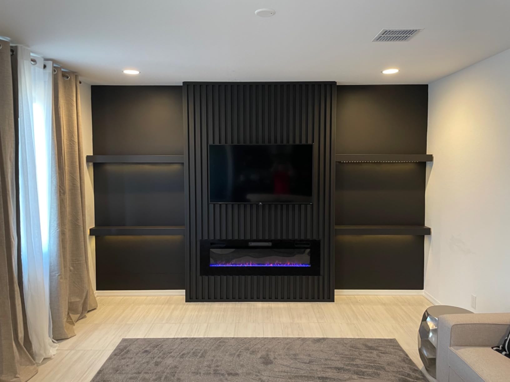 50 inch Electric Fireplace Recessed and Wall Mounted Insert Update customer photo 2