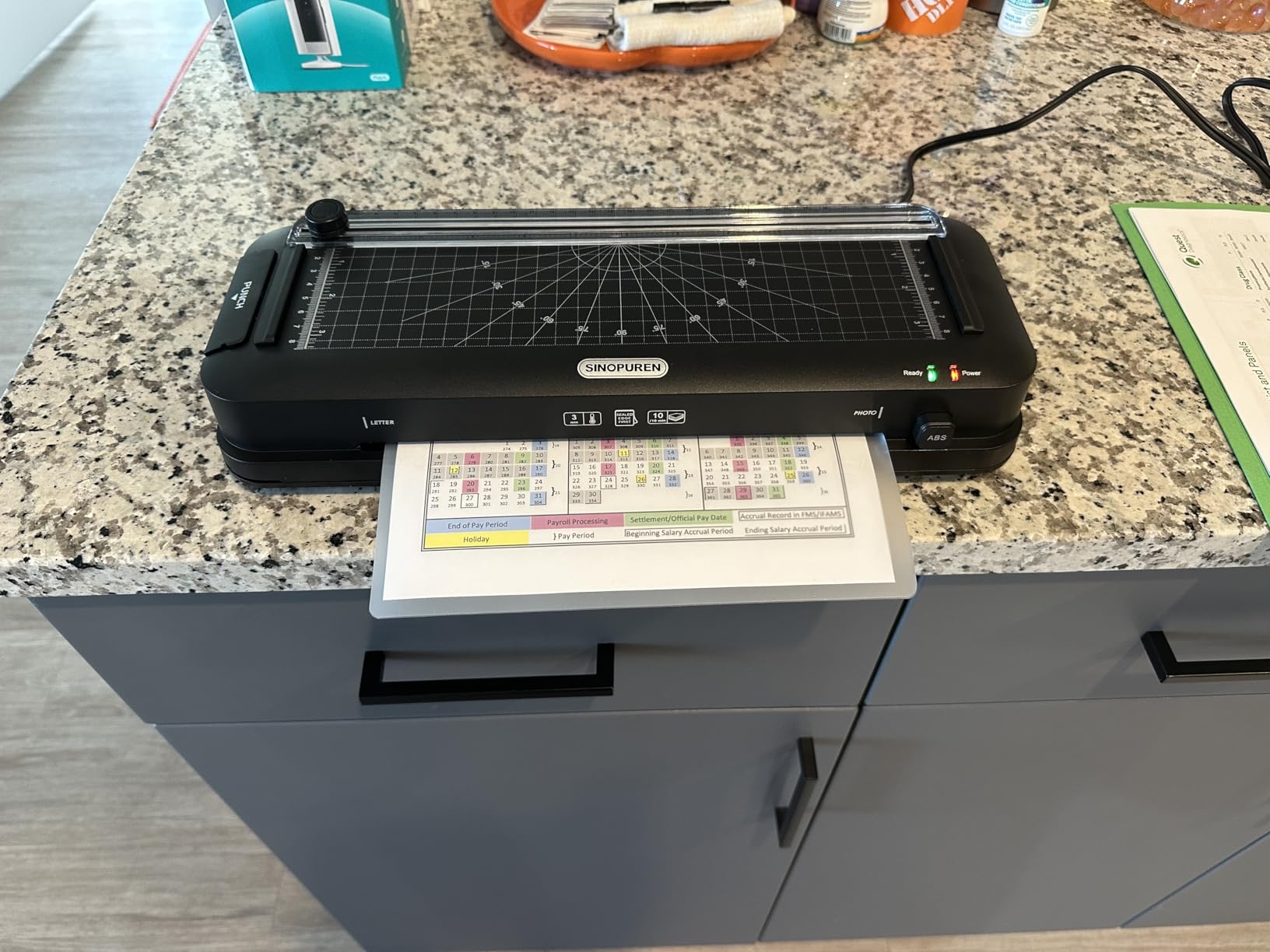 9-Inch Laminator Machine for Teachers & Home - All-in-One Jam-Free Laminator with Paper Trimmer, 2-Hole Punch, Corner Rounder, Fast 3-Min Warm-Up, 10 Pouches for School, Crafts & Office customer photo 2