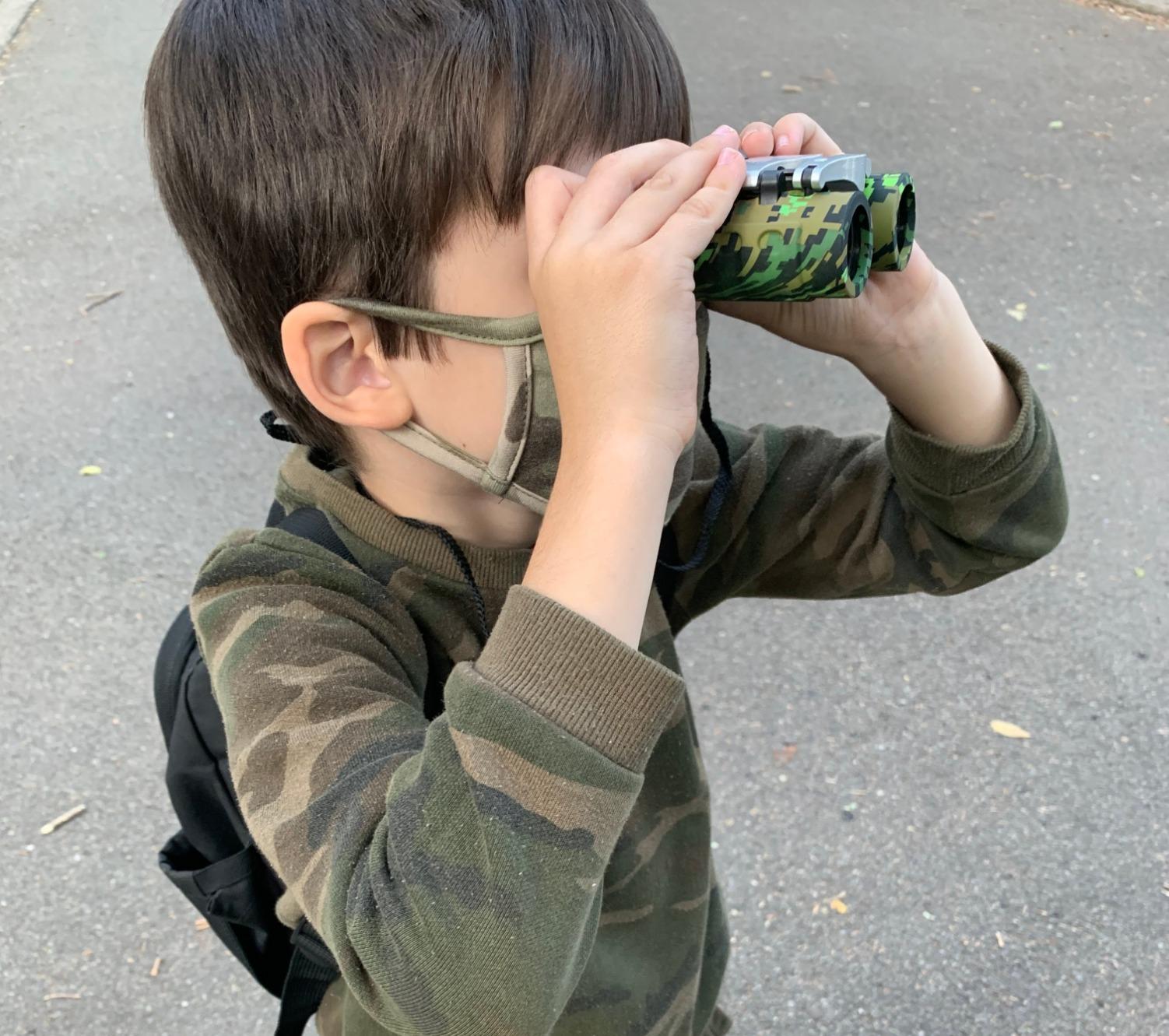 Real Binoculars for Kids Gifts for 3-12 Years Boys Girls 8x21 High-Resolution Optics Compact Toy Binocular for Bird Watching,Travel, Camping customer photo 2