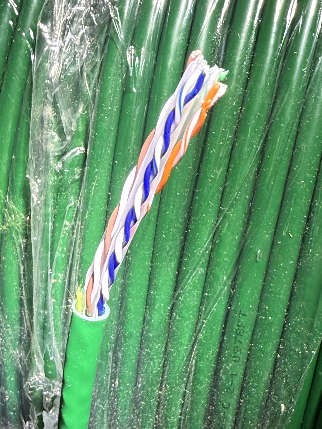 TSCables | Cat6A Plenum (CMP) 1000ft, 750Mhz, PoE++ (4PPoE) | 100% Solid Bare Copper | 23AWG Unshielded Twisted Pairs (UTP), Available in 9 Colors for Easy Identification (Blue, 1000ft) customer photo 2