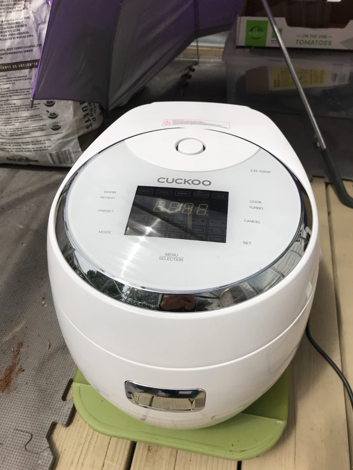 CUCKOO Micom Fuzzy Logic Rice Cooker, 20-Cup Cooked, White, CR-1020F customer photo 1