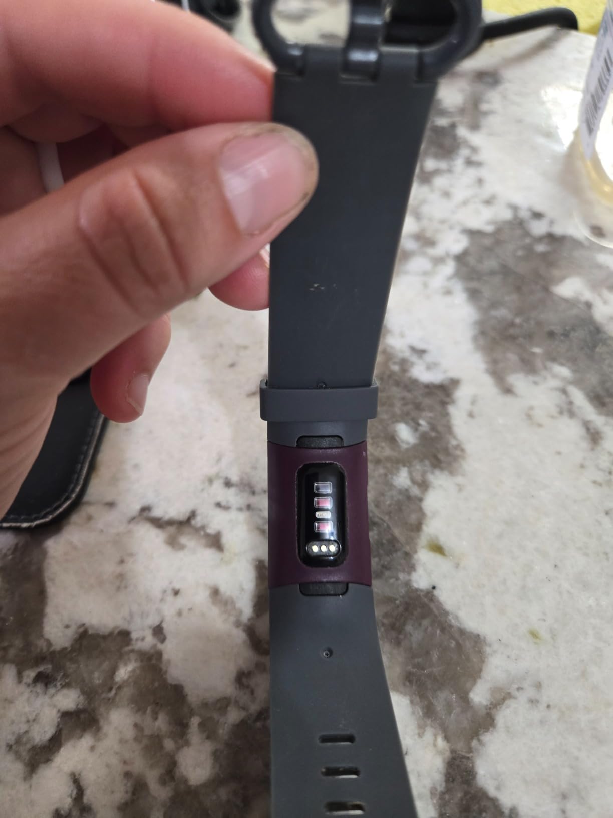 Fitbit Charge 4 Fitness and Activity Tracker with Built-in GPS, Heart Rate, Sleep & Swim Tracking, Rosewood/Rosewood, One Size (S &L Bands Included) customer photo 2