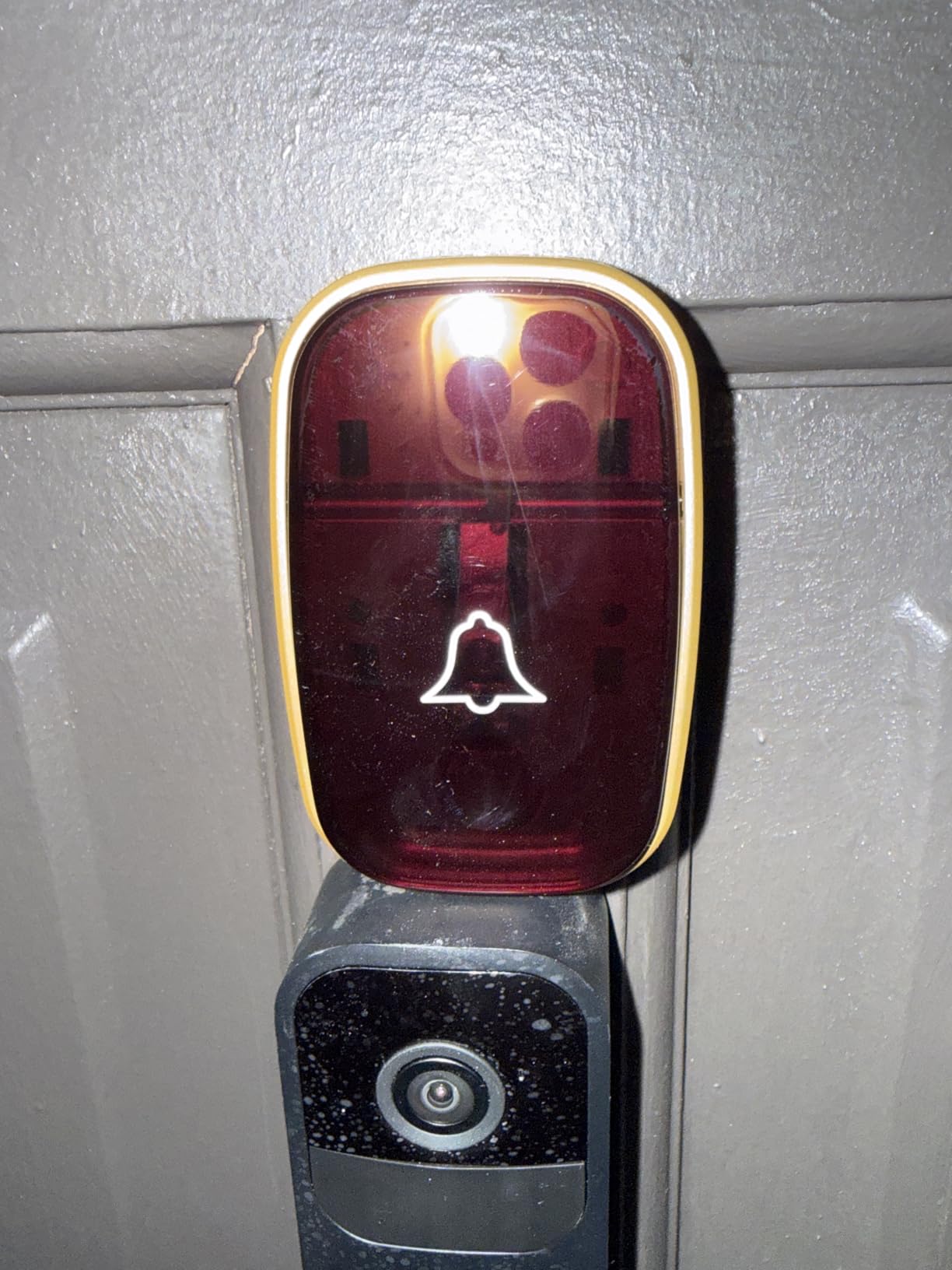 LUAMB Wireless Doorbell, 1,000ft Range Loud Enough with 5Volume Levels and Mute Mode Door Chimes LED Flashing customer photo 1