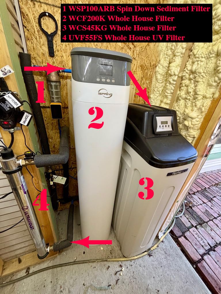 iSpring WSP100ARB Big Spin Down Sediment Filter, Auto Flushing, 100 Micron customer photo 2