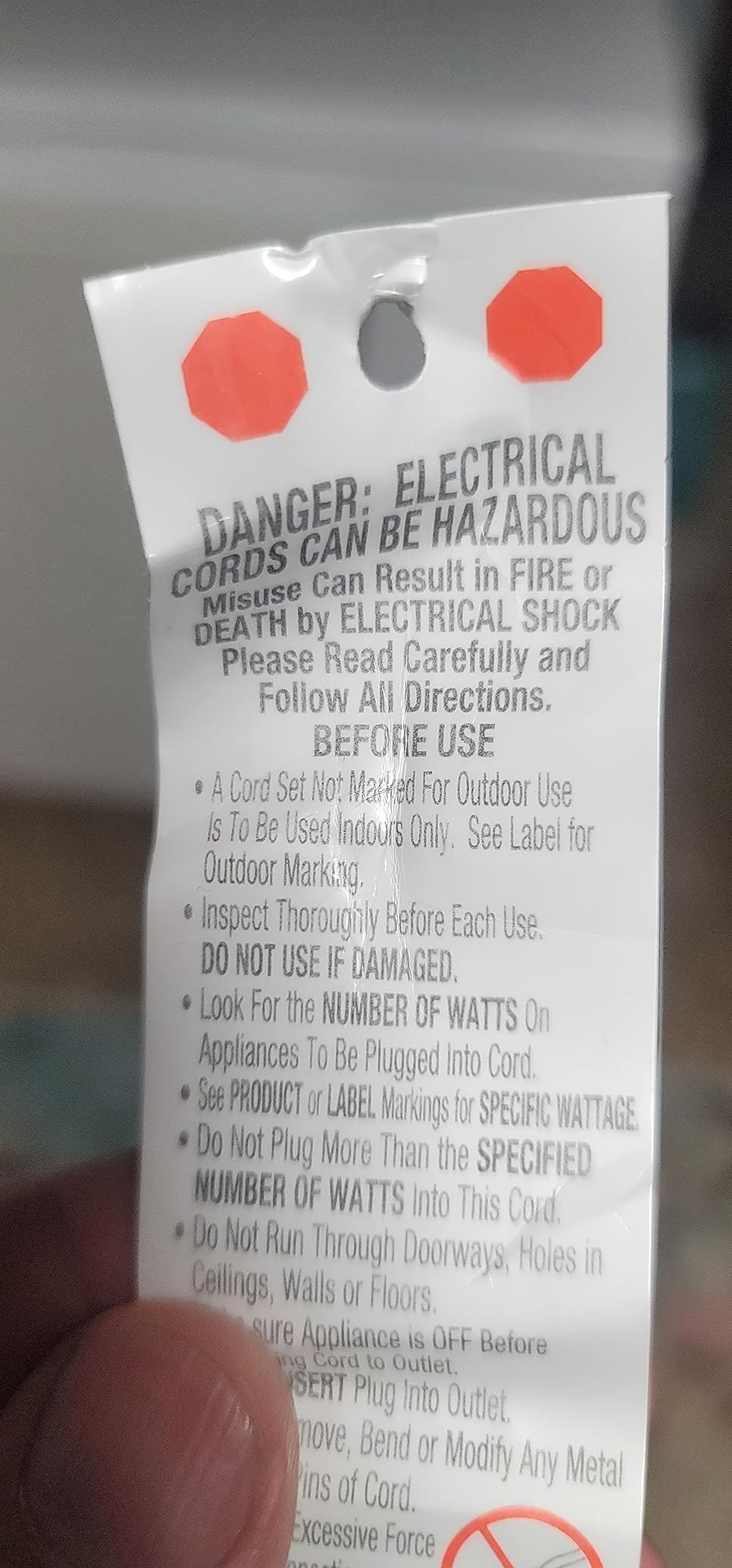 Clear Power 50 ft 12/3 SJTW Heavy Duty Outdoor Extension Cord, Water & Weather Resistant, Flame Retardant, Yellow, 3 Prong Grounded Plug, CP10145 customer photo 1