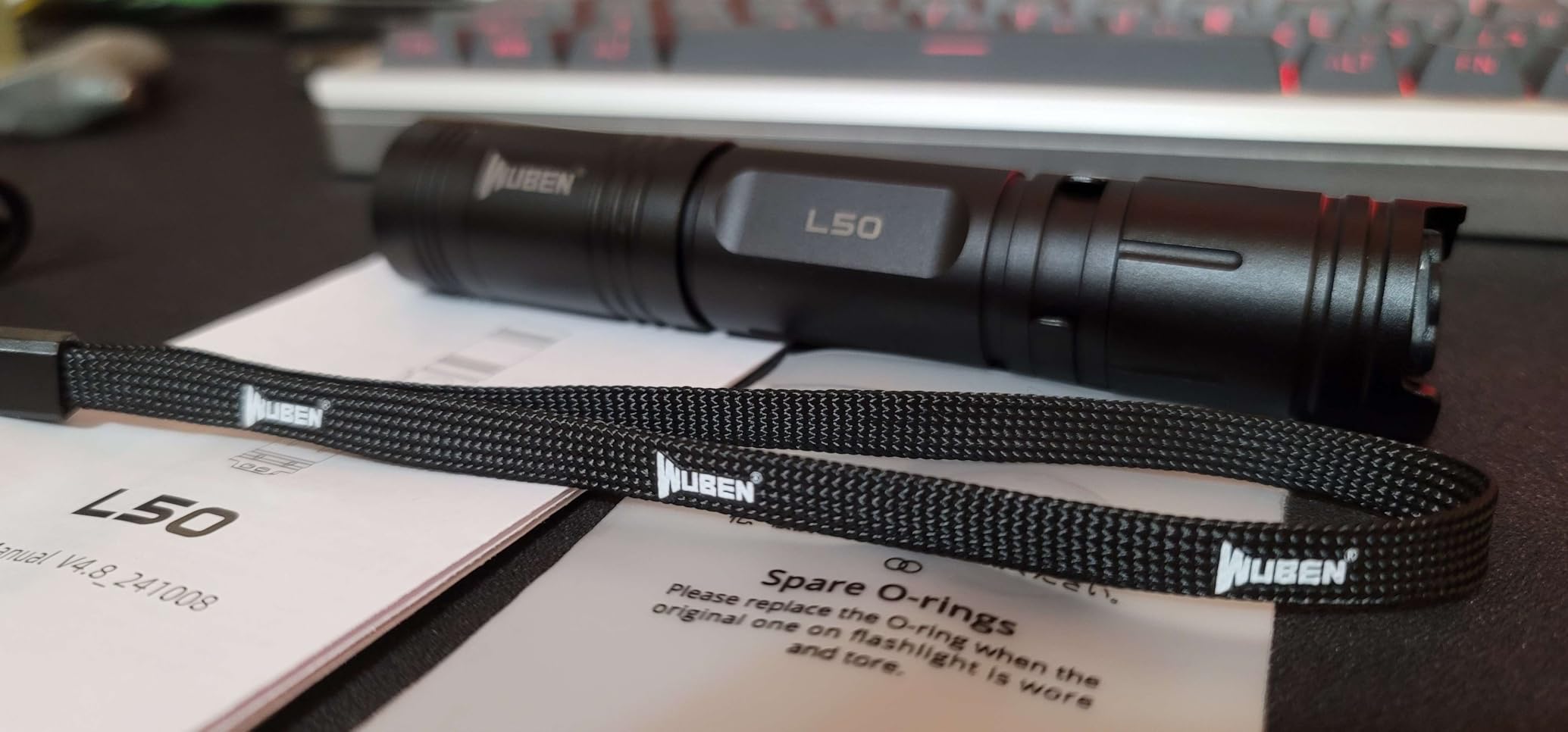 WUBEN L50 Rechargeable Tactical Flashlight, 1200 High Lumens Super Bright customer photo 1