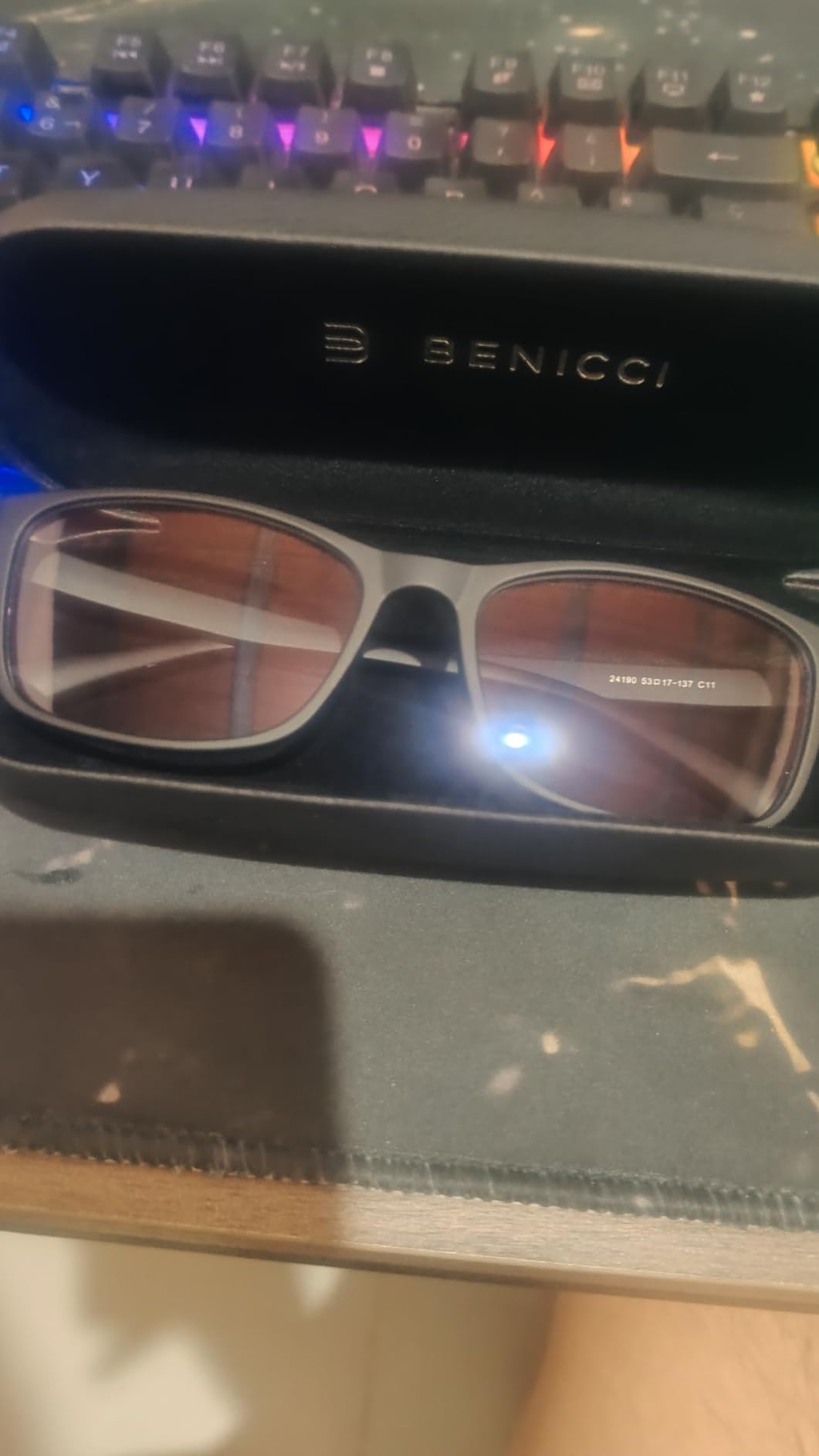 Benicci Stylish Blue Light Blocking Computer Glasses for Men and Women customer photo 1