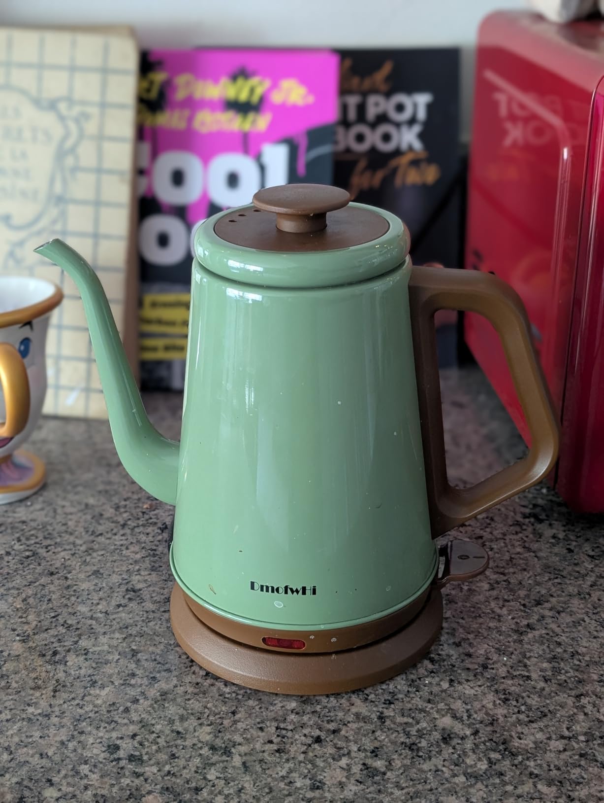 DmofwHi Gooseneck Electric Kettle(1.0L), 100% Stainless Steel BPA Free Classic Pour Over Coffee Kettle | Tea Kettle - Green customer photo 1