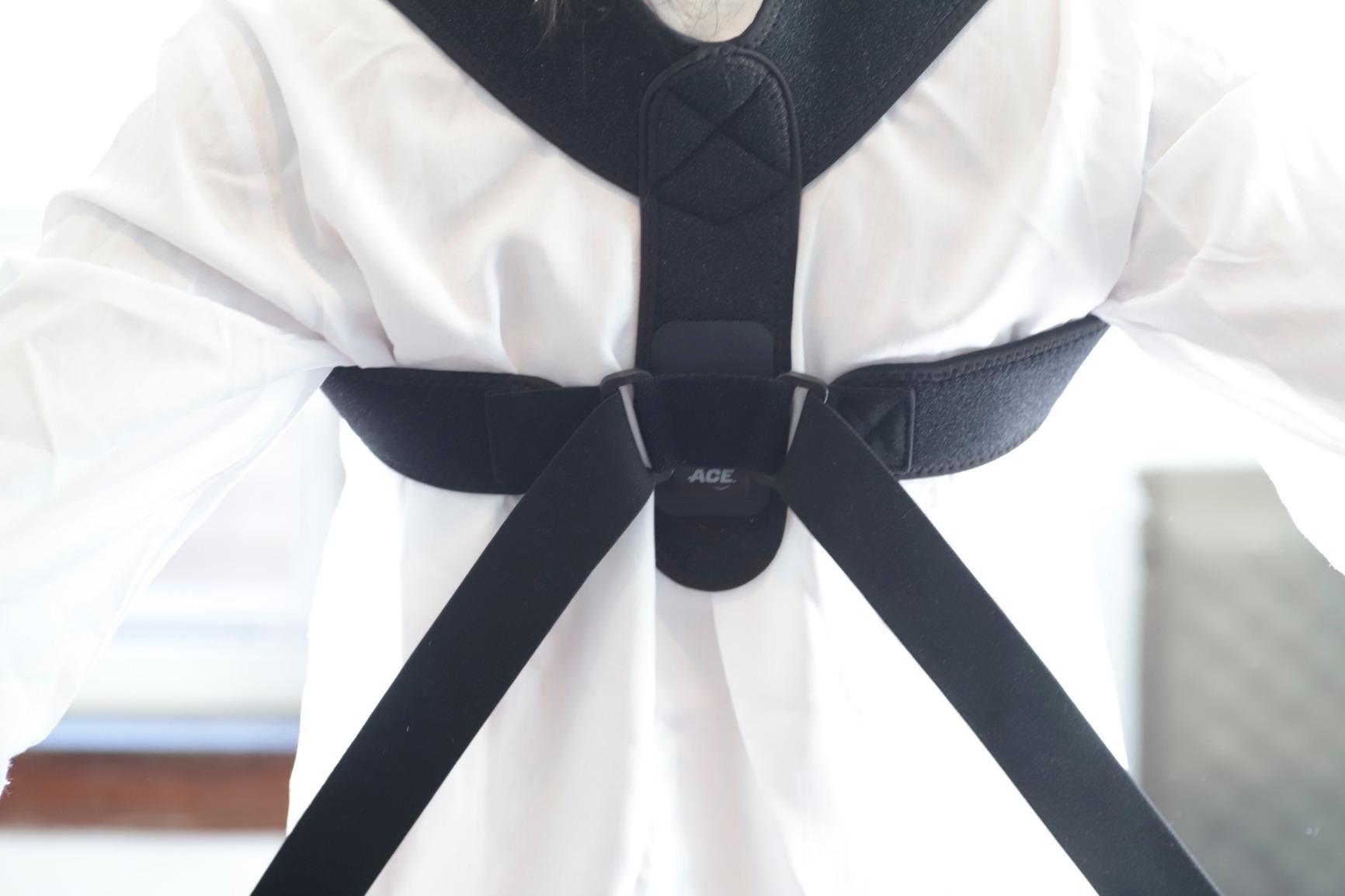 ACE Brand Posture Corrector, Adjustable Hook-and-Loop Shoulder Straps Provide Secure Fit, Posture Support Fits Discreetly Under Clothing, One Size Fits Most customer photo 1