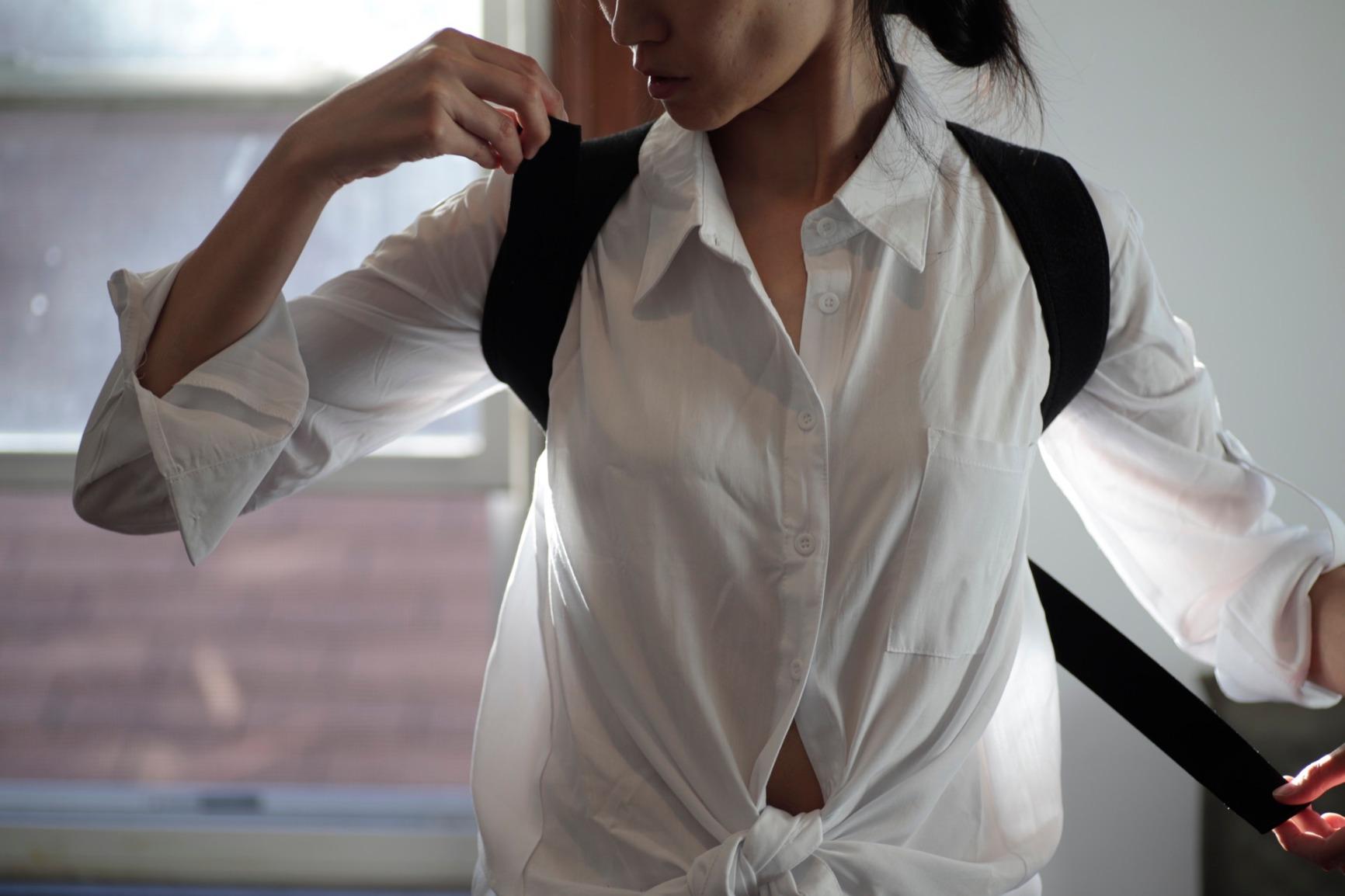 ACE Brand Posture Corrector, Adjustable Hook-and-Loop Shoulder Straps Provide Secure Fit, Posture Support Fits Discreetly Under Clothing, One Size Fits Most customer photo 2