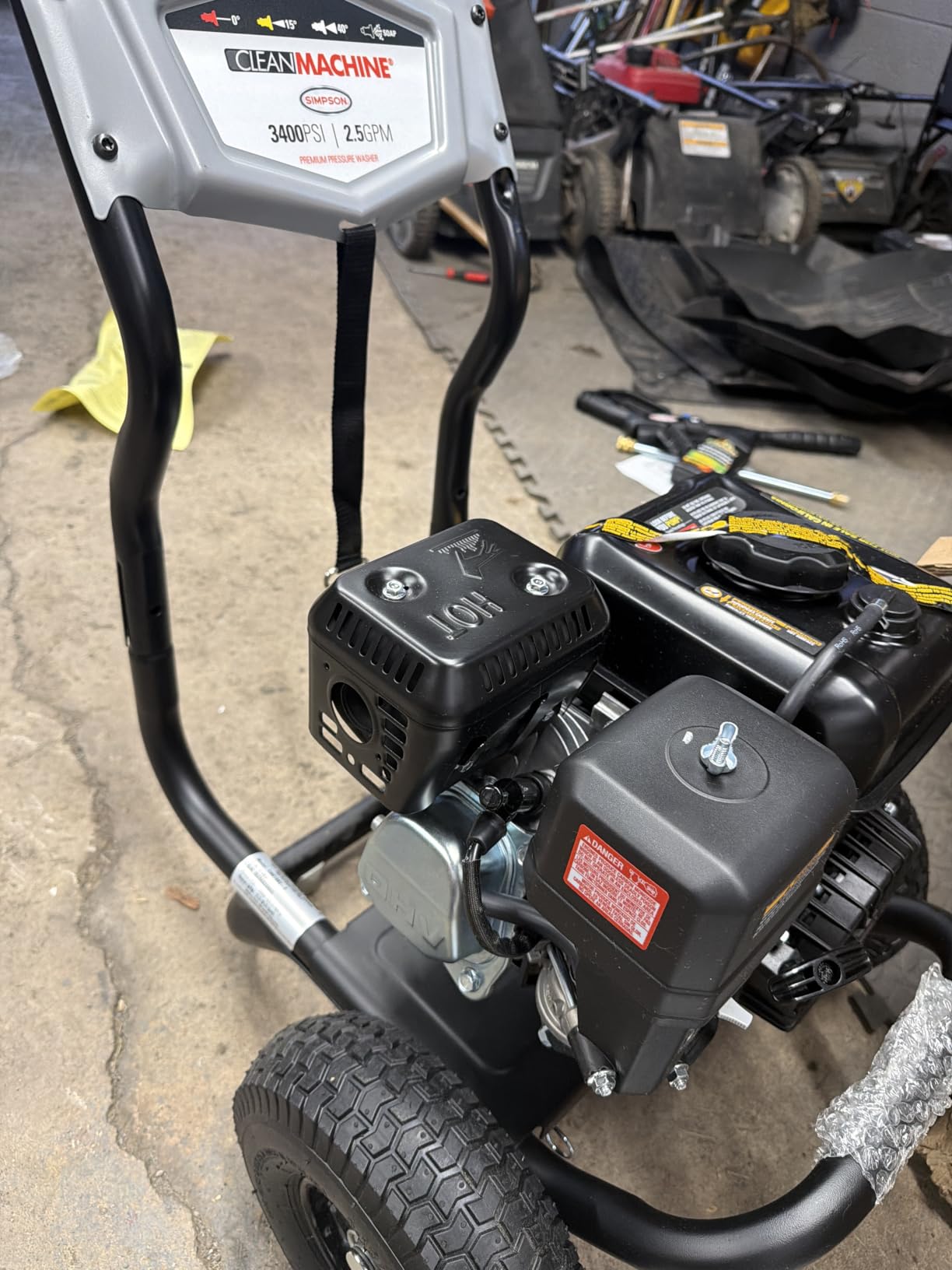 Simpson Clean Machine 3400 PSI Gas Pressure Washer, 2.5 GPM, CRX engine customer photo 1