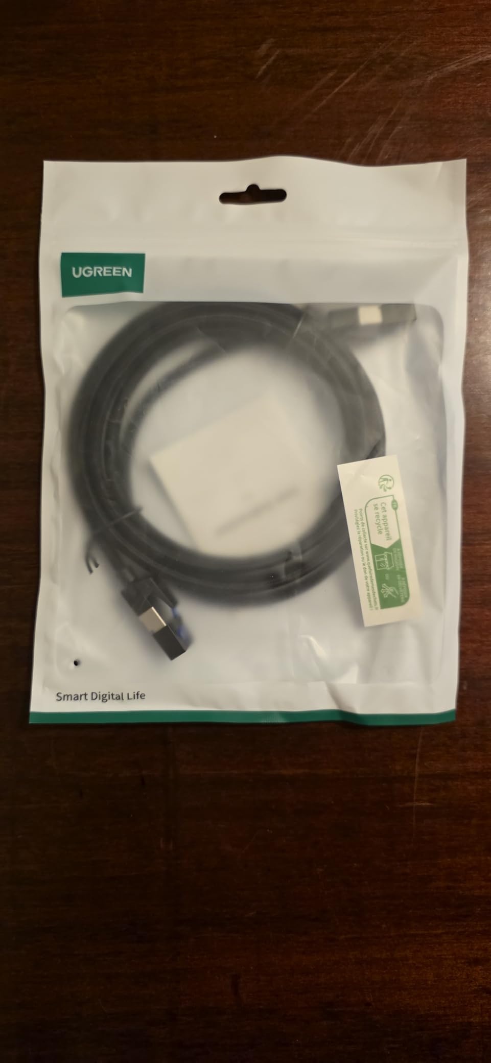 UGREEN Cat 8 Ethernet Cable 15FT, High Speed Braided 40Gbps 2000Mhz Network Cord Cat8 RJ45 Shielded Indoor Heavy Duty LAN Cables Compatible with Gaming PC PS5 PS4 PS3 Xbox Modem Router 15FT customer photo 2