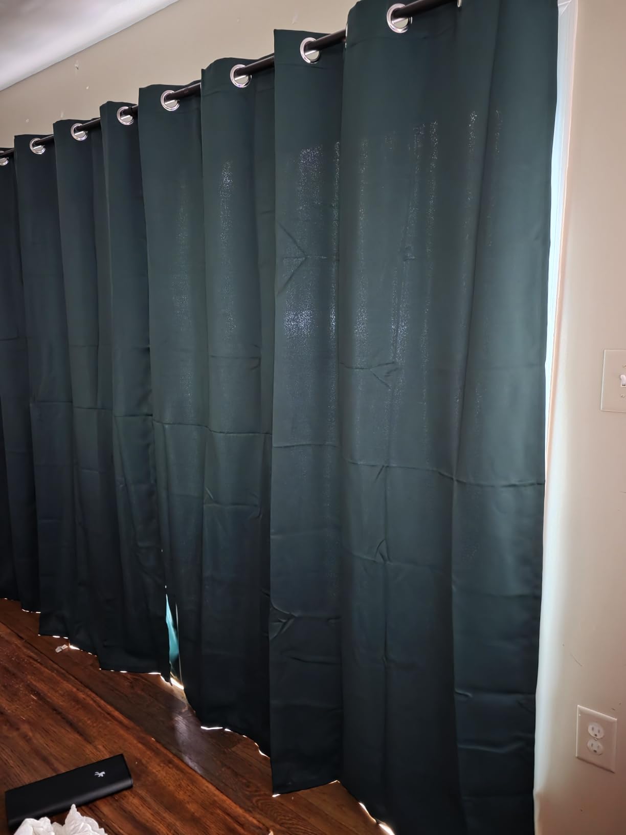 ChrisDowa Blackout Curtains for Bedroom and Living Room 63 Inches Long customer photo 2