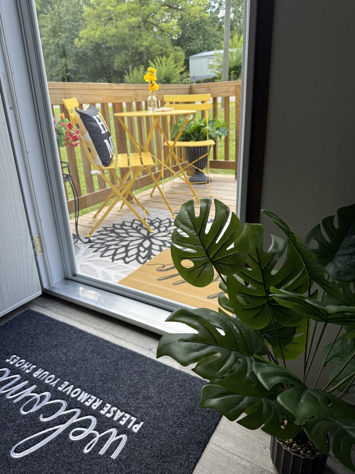 Grand patio 3-Piece Folding Patio Bistro Set Outdoor Porch Balcony, Black customer photo 2
