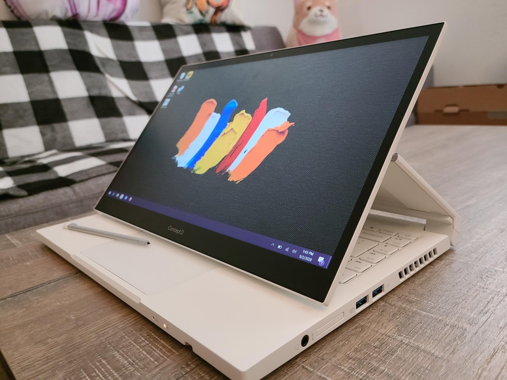 Acer ConceptD 3 Ezel CC314-72G-72SX Convertible Creator Laptop, Intel i7-10750H, GeForce GTX 1650 Max-Q, 14